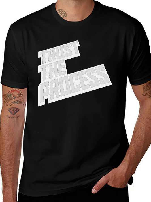 Trust the Process Black Graphic Tee
