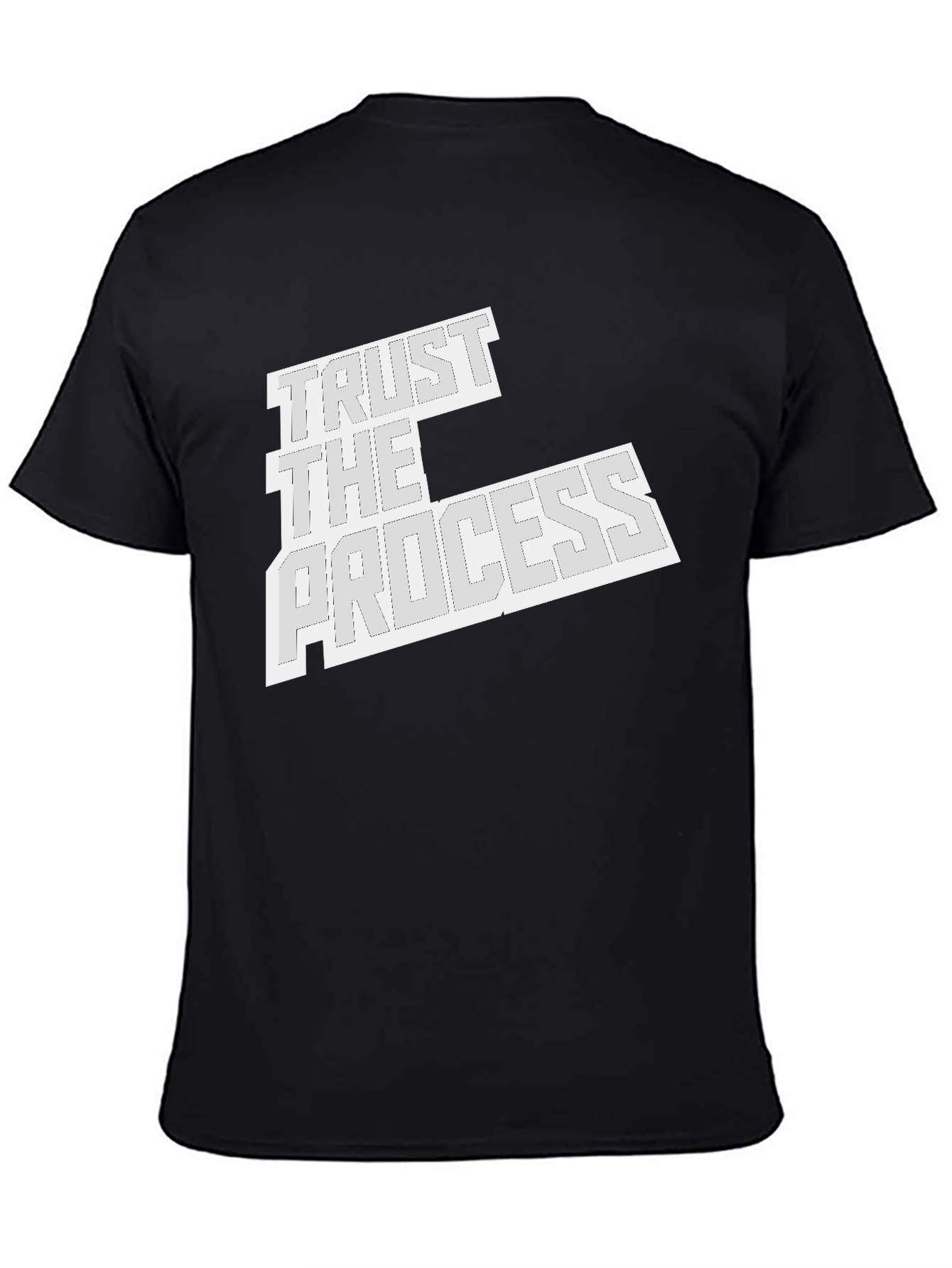 Trust the Process Black Graphic Tee