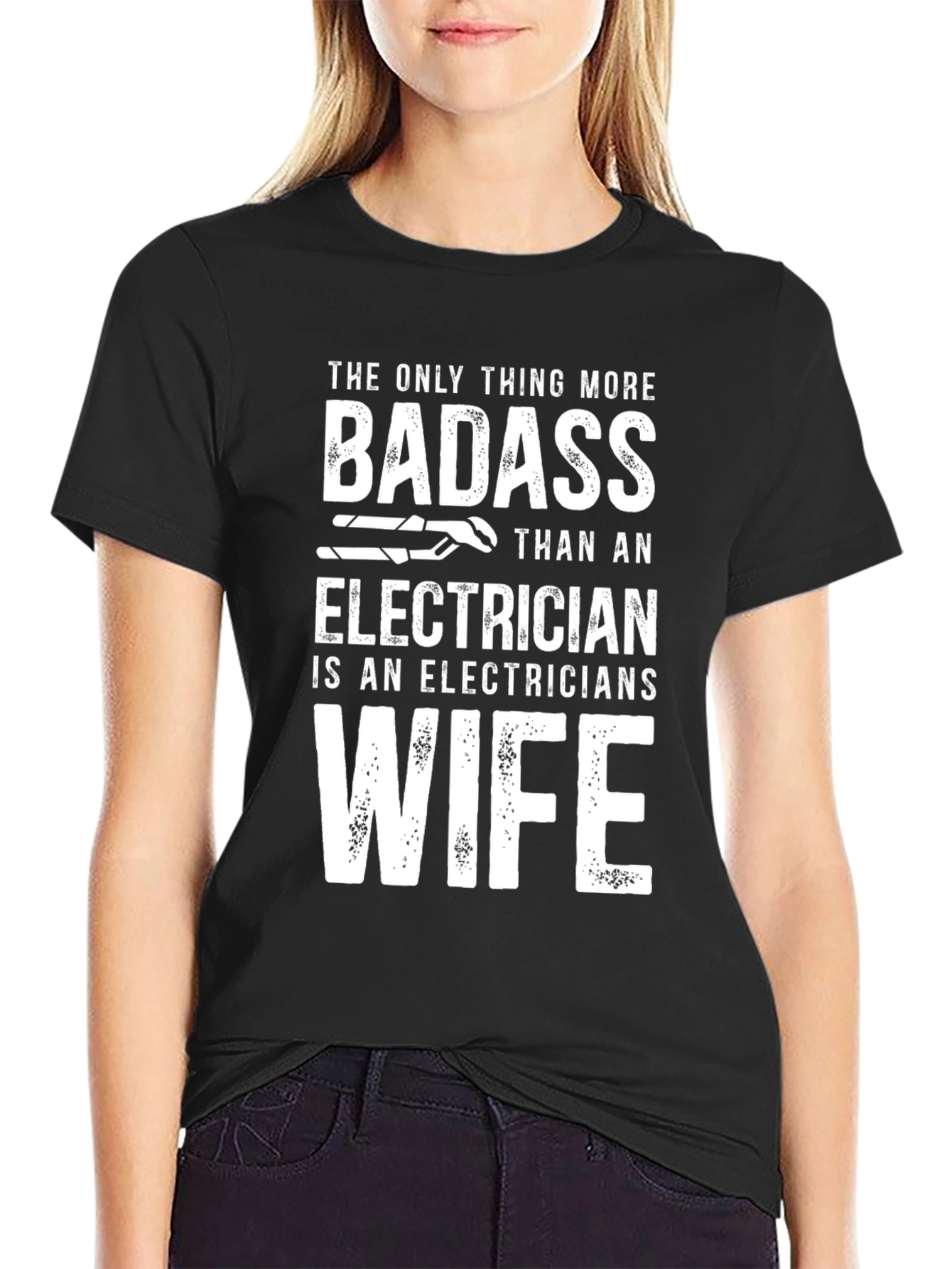 Badass Electrician Wife T-Shirt