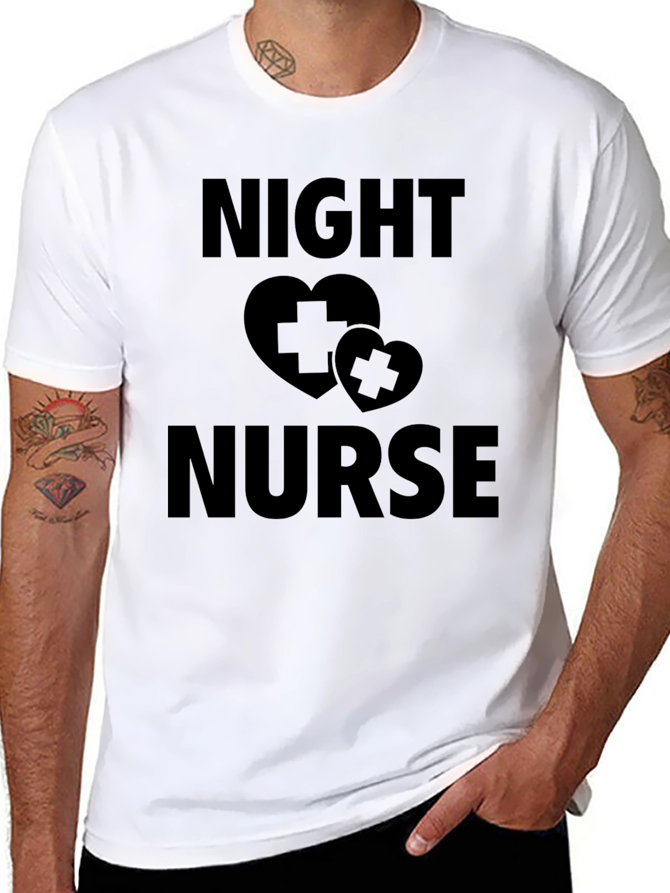 Night Nurse Graphic Tee - Black Unisex T-Shirt