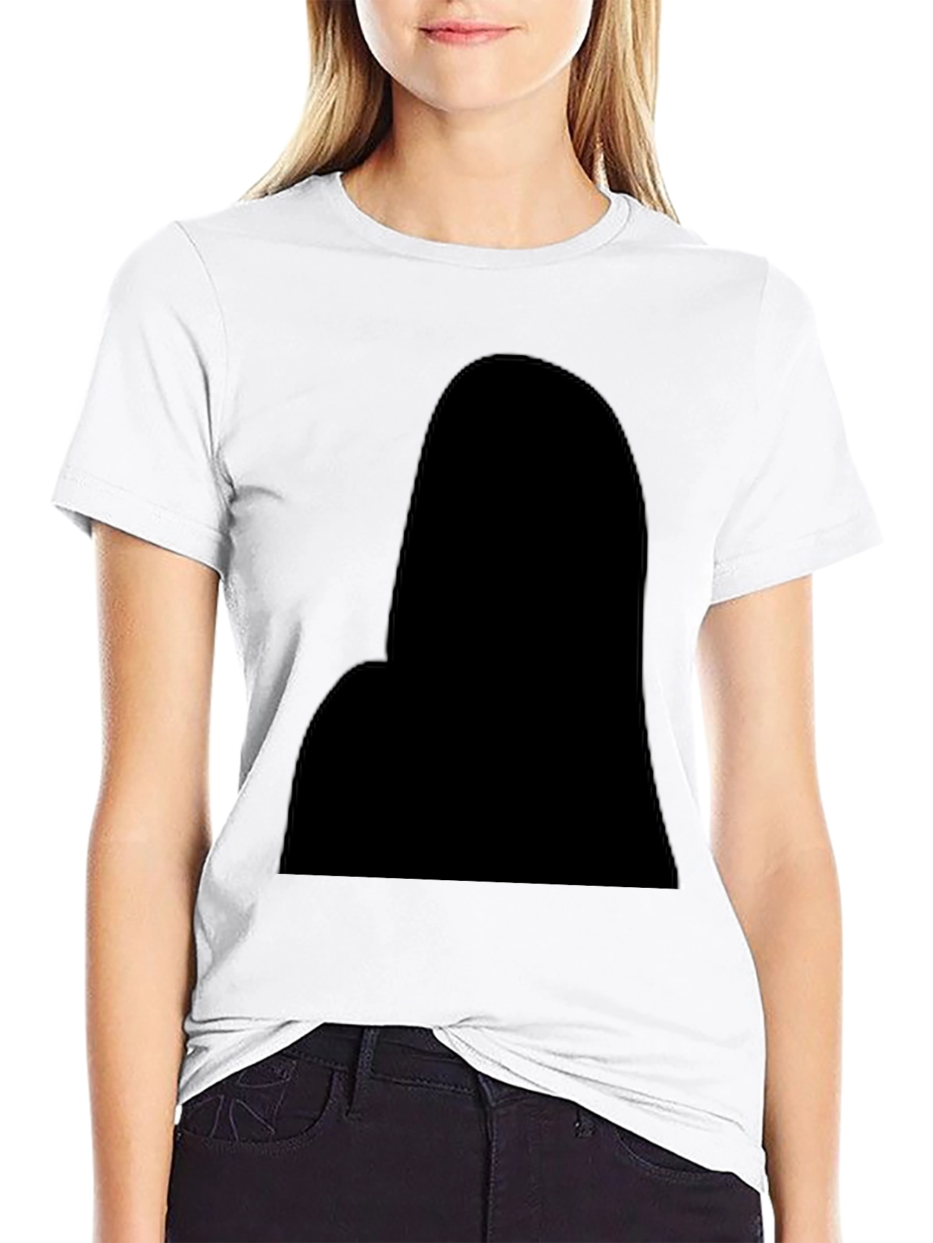 Mens Casual Black Crew Neck T-Shirt