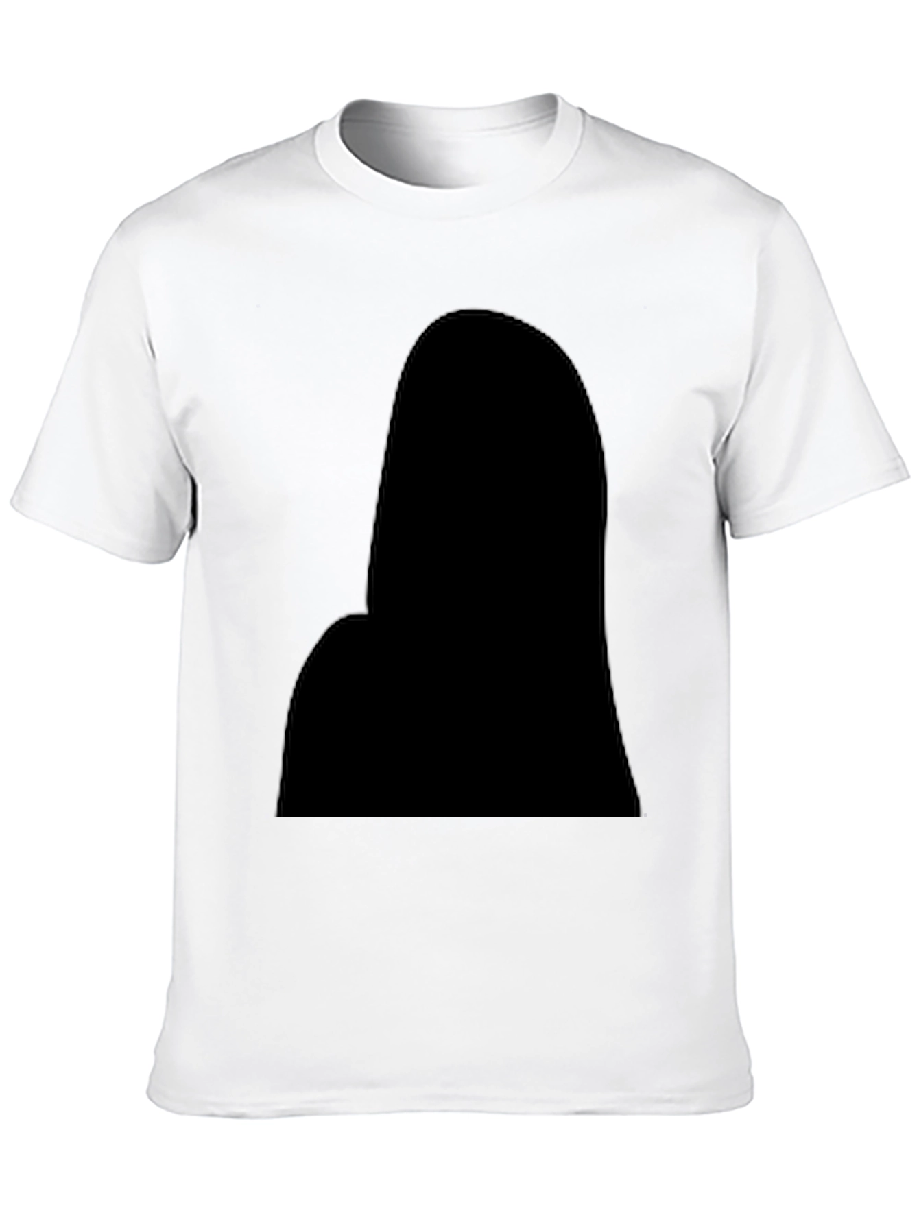 Mens Casual Black Crew Neck T-Shirt