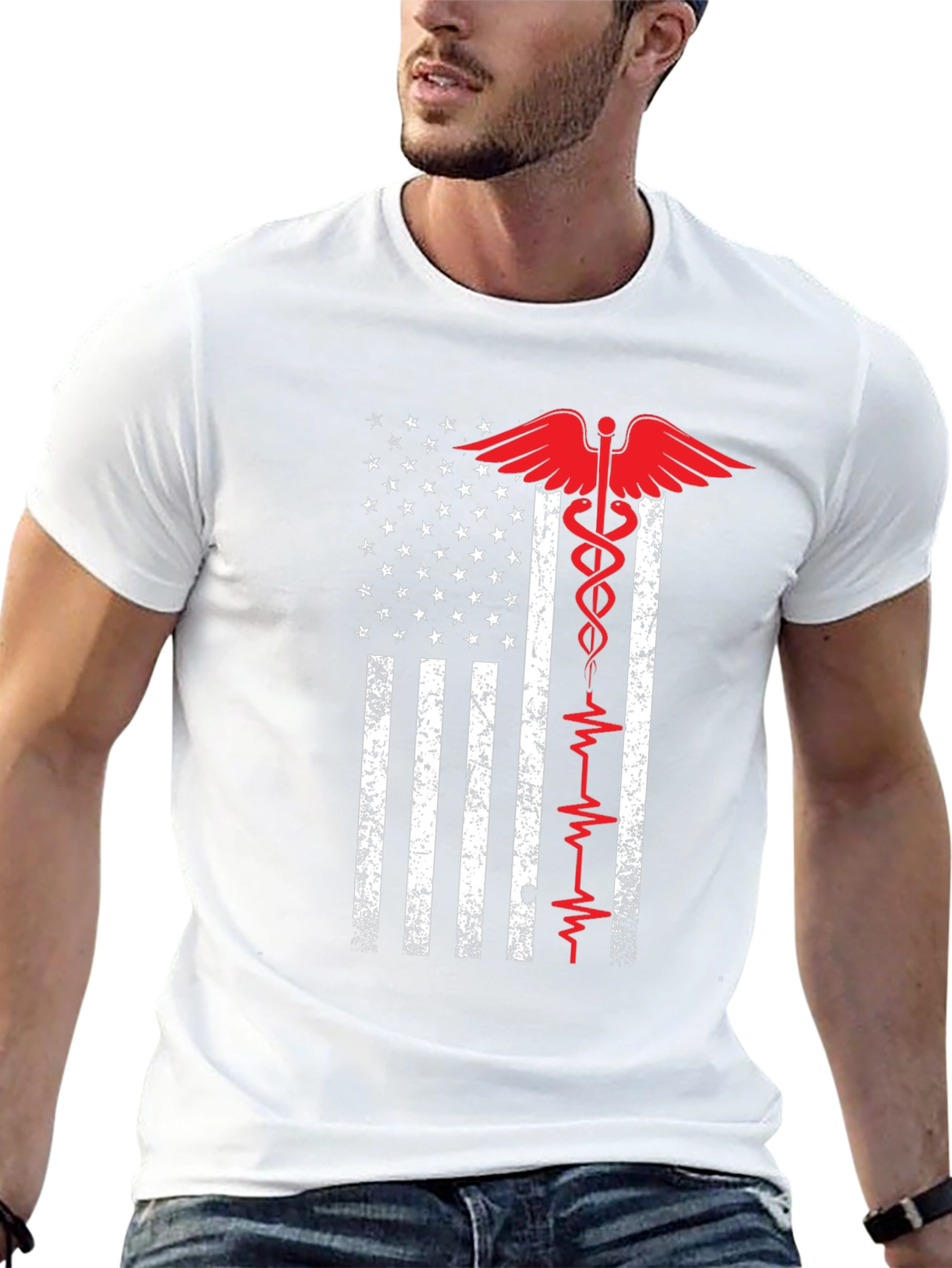 American Flag Medical T-Shirt