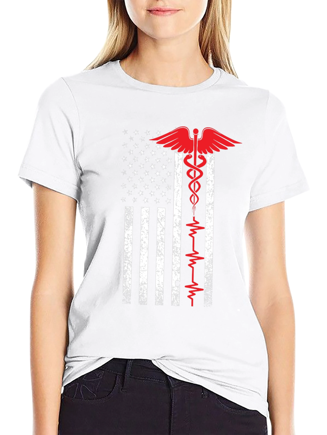 American Flag Medical T-Shirt