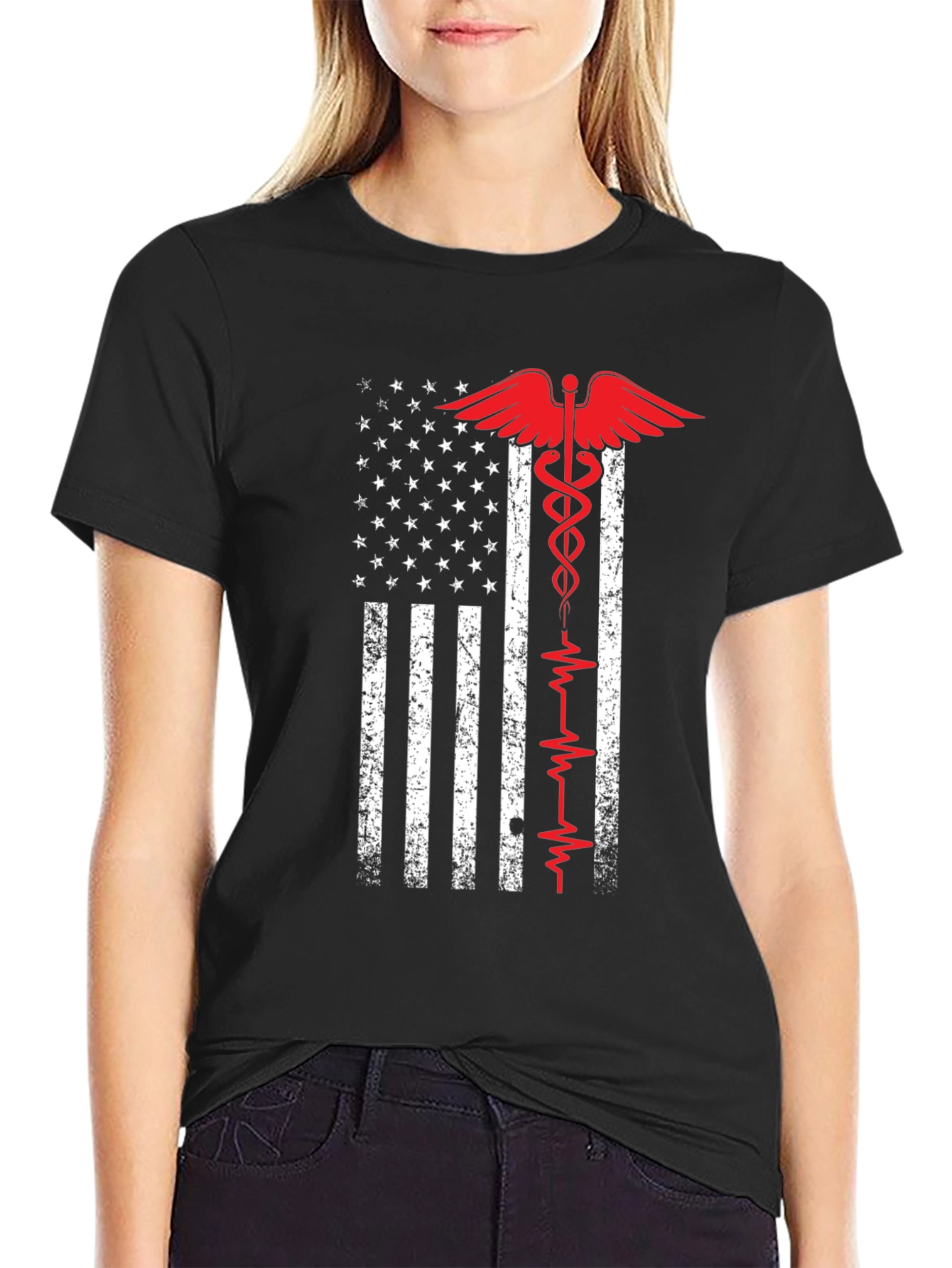 American Flag Medical T-Shirt