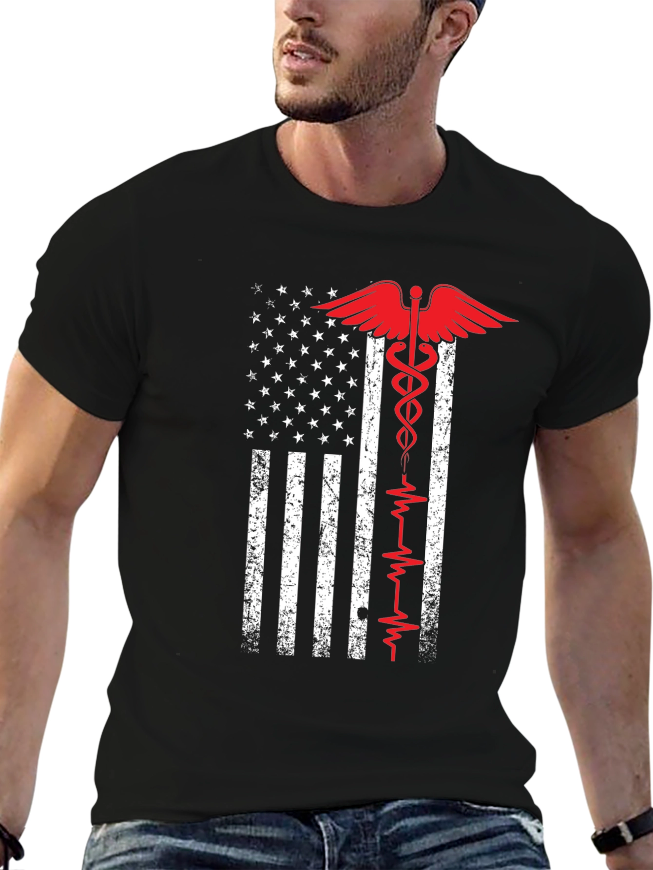 American Flag Medical T-Shirt