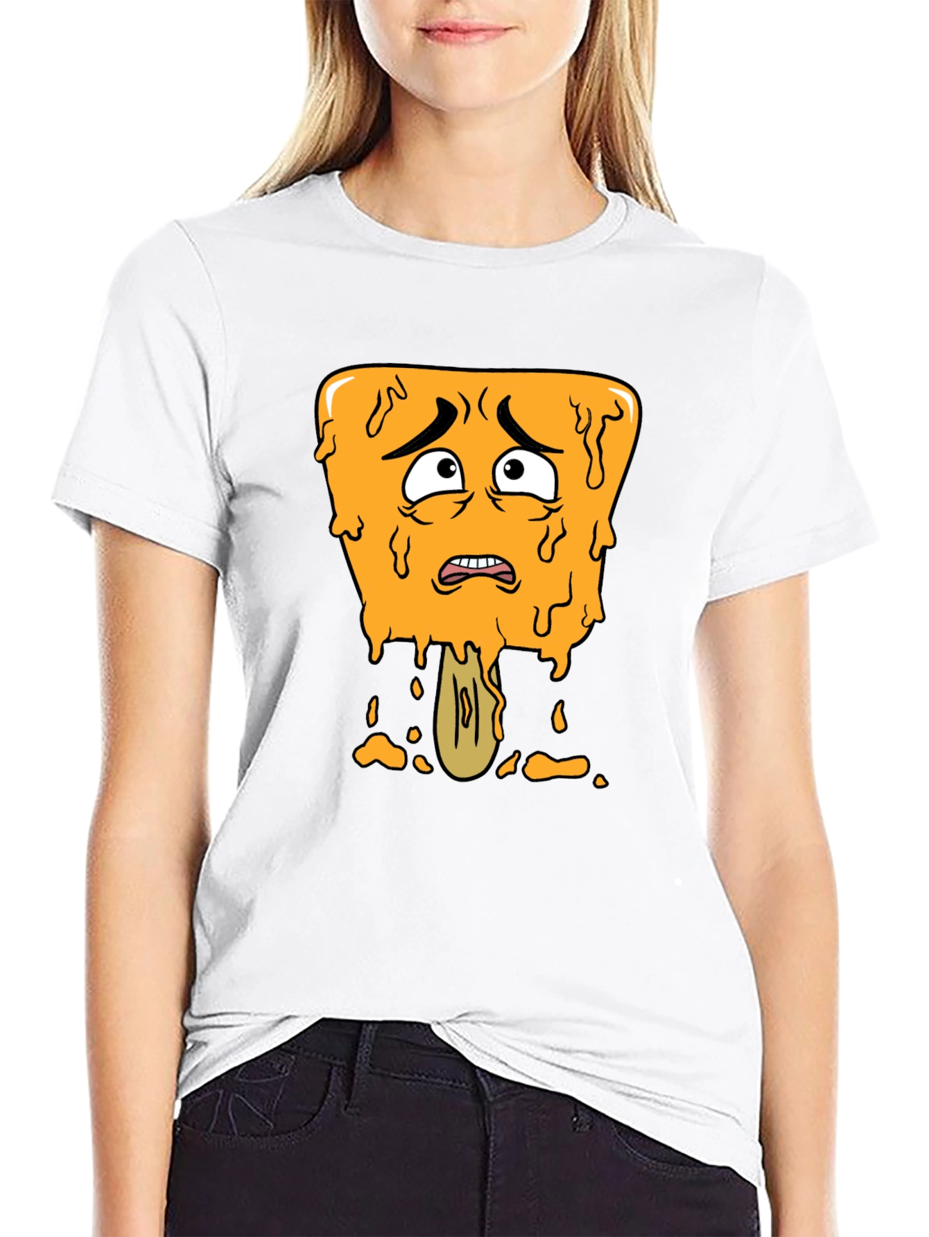 Distressed Cartoon Popsicle Graphic Tee