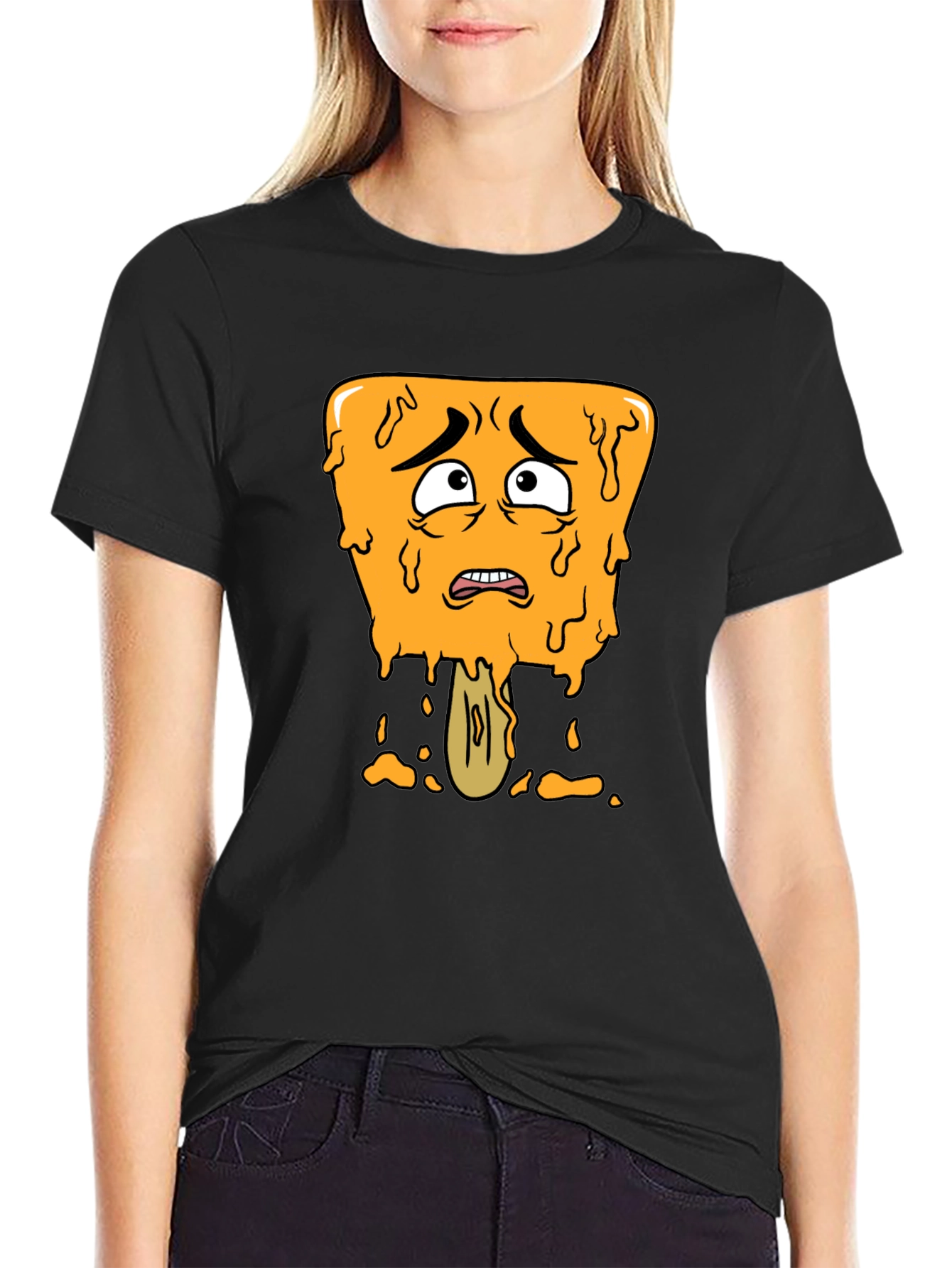 Distressed Cartoon Popsicle Graphic Tee