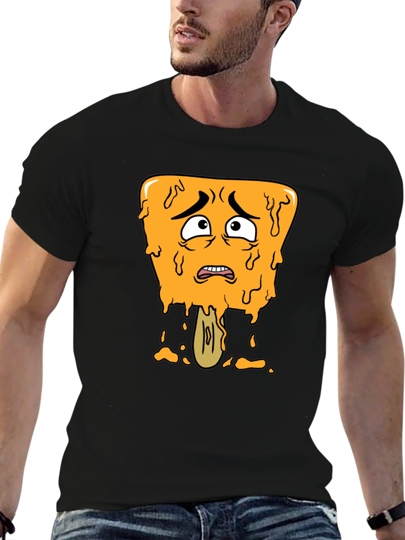 Distressed Cartoon Popsicle Graphic Tee