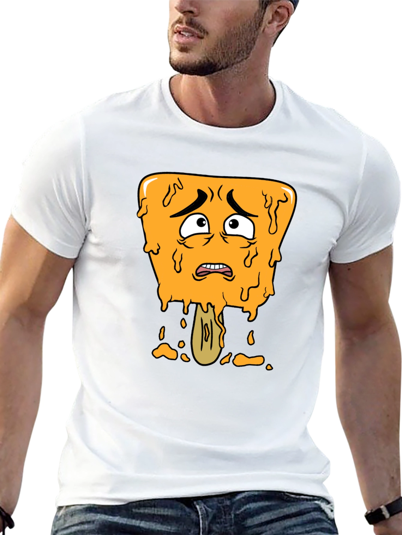 Distressed Cartoon Popsicle Graphic Tee