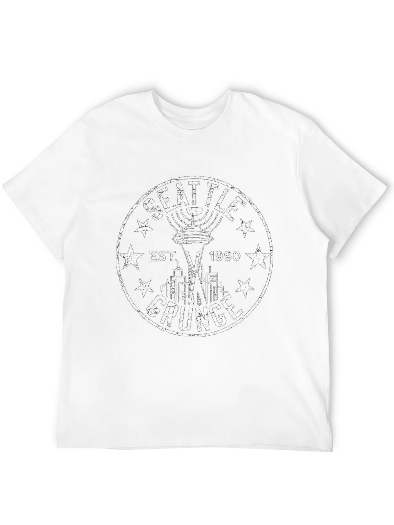Seattle Grunge Est. 1990 Graphic T-Shirt