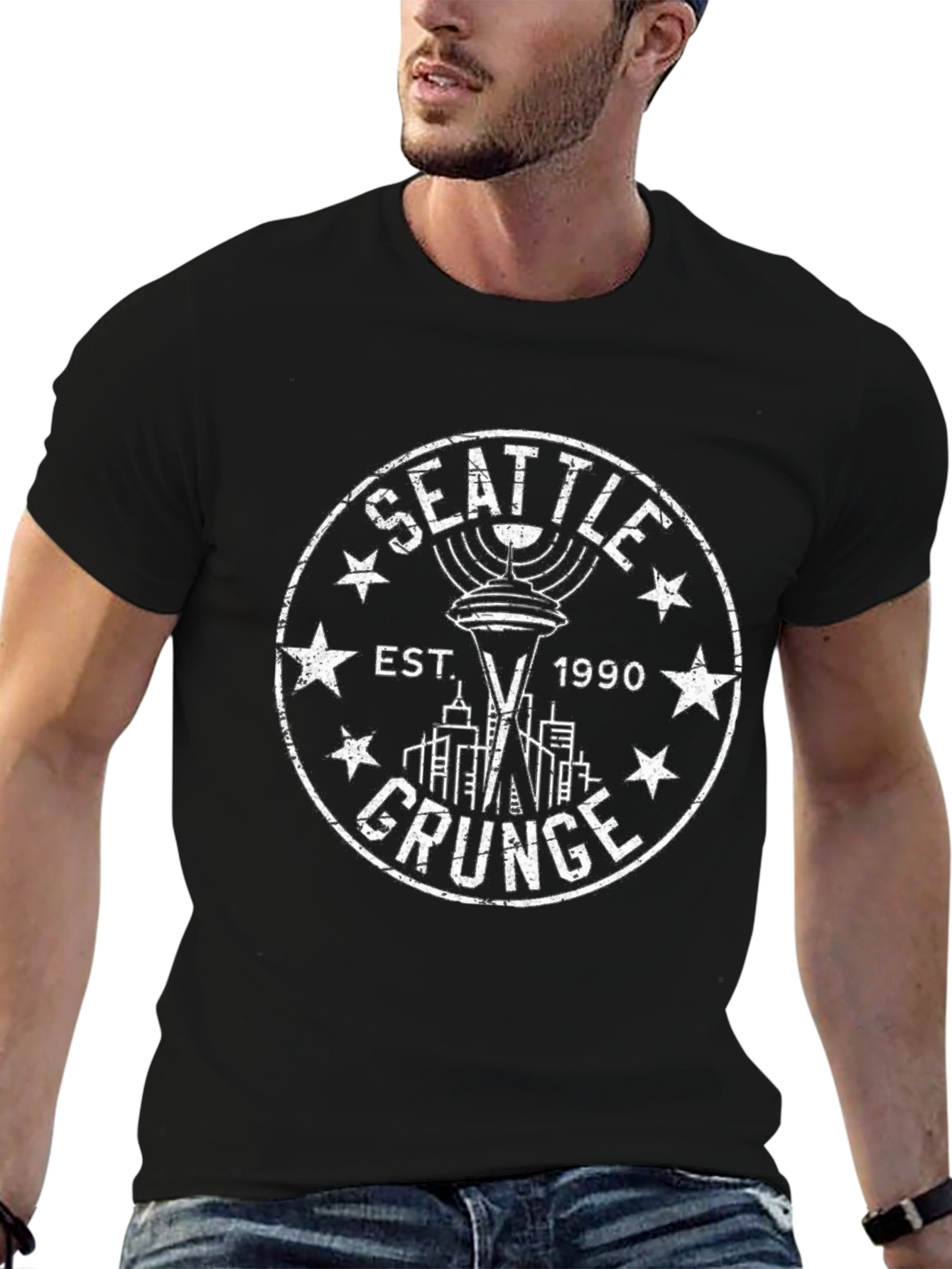 Seattle Grunge Est. 1990 Graphic T-Shirt