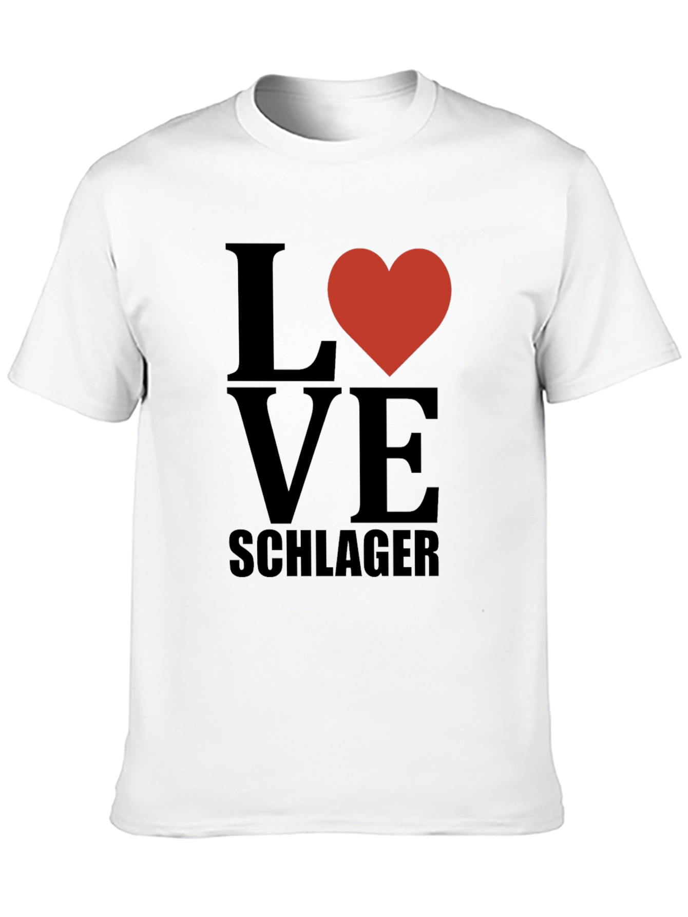 Love Schlager T-Shirt - Black Casual Tee