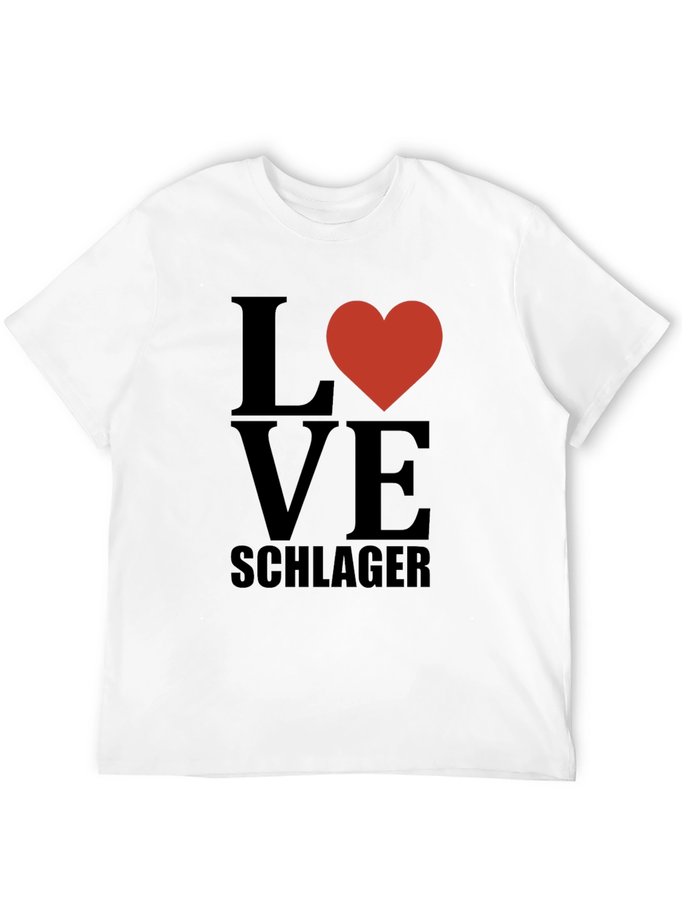 Love Schlager T-Shirt - Black Casual Tee