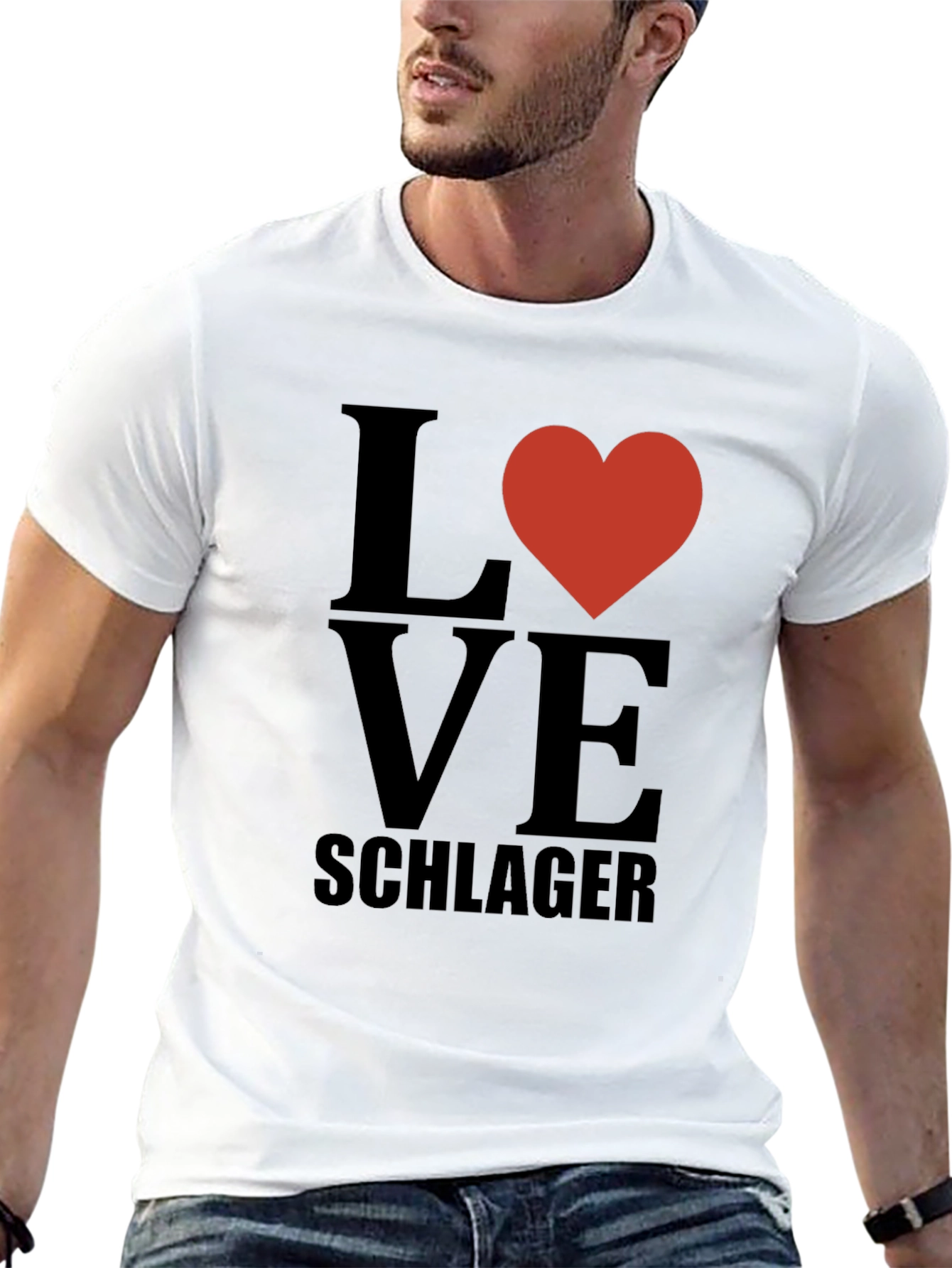 Love Schlager T-Shirt - Black Casual Tee