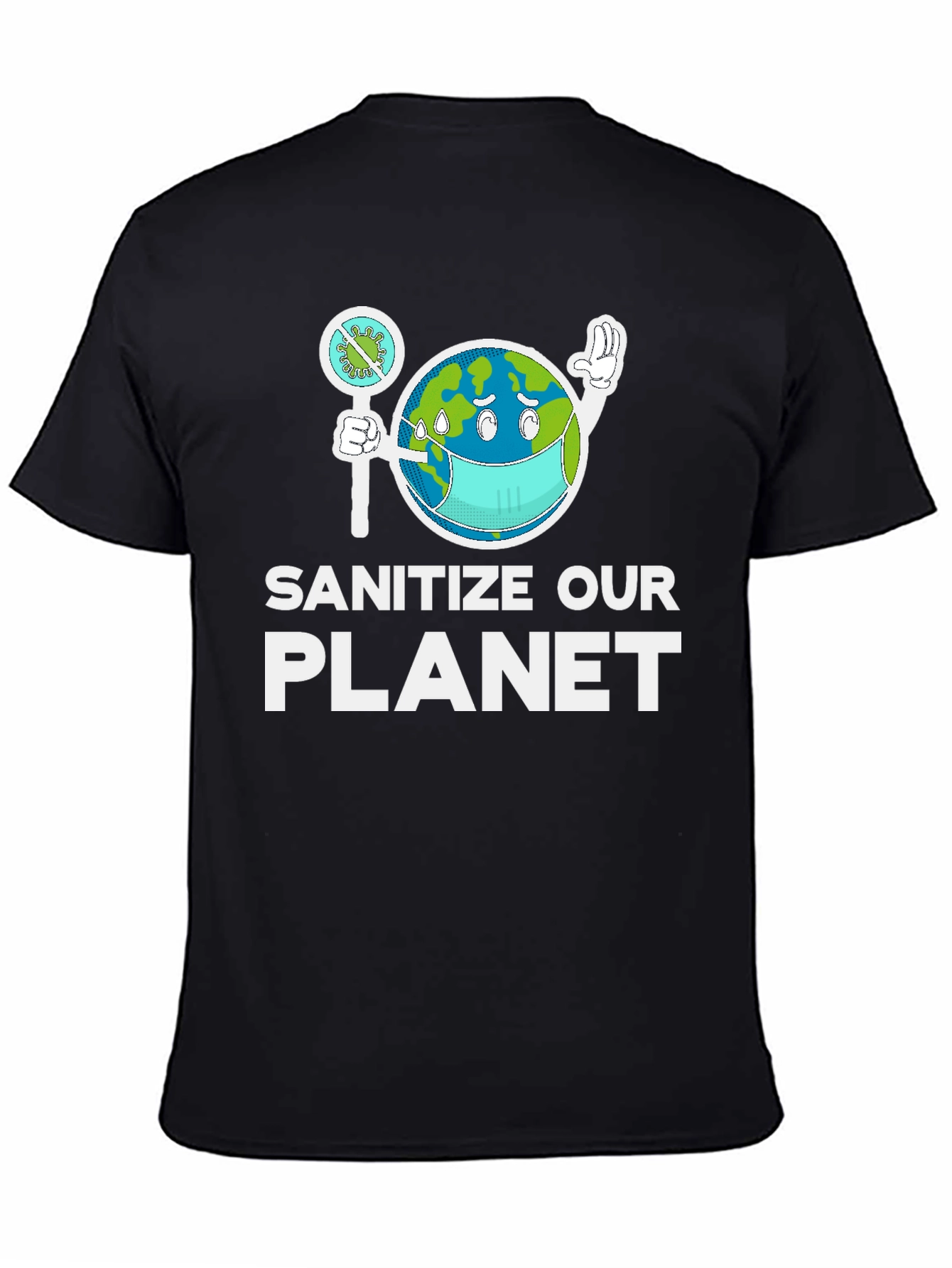 Sanitize Our Planet Graphic T-Shirt