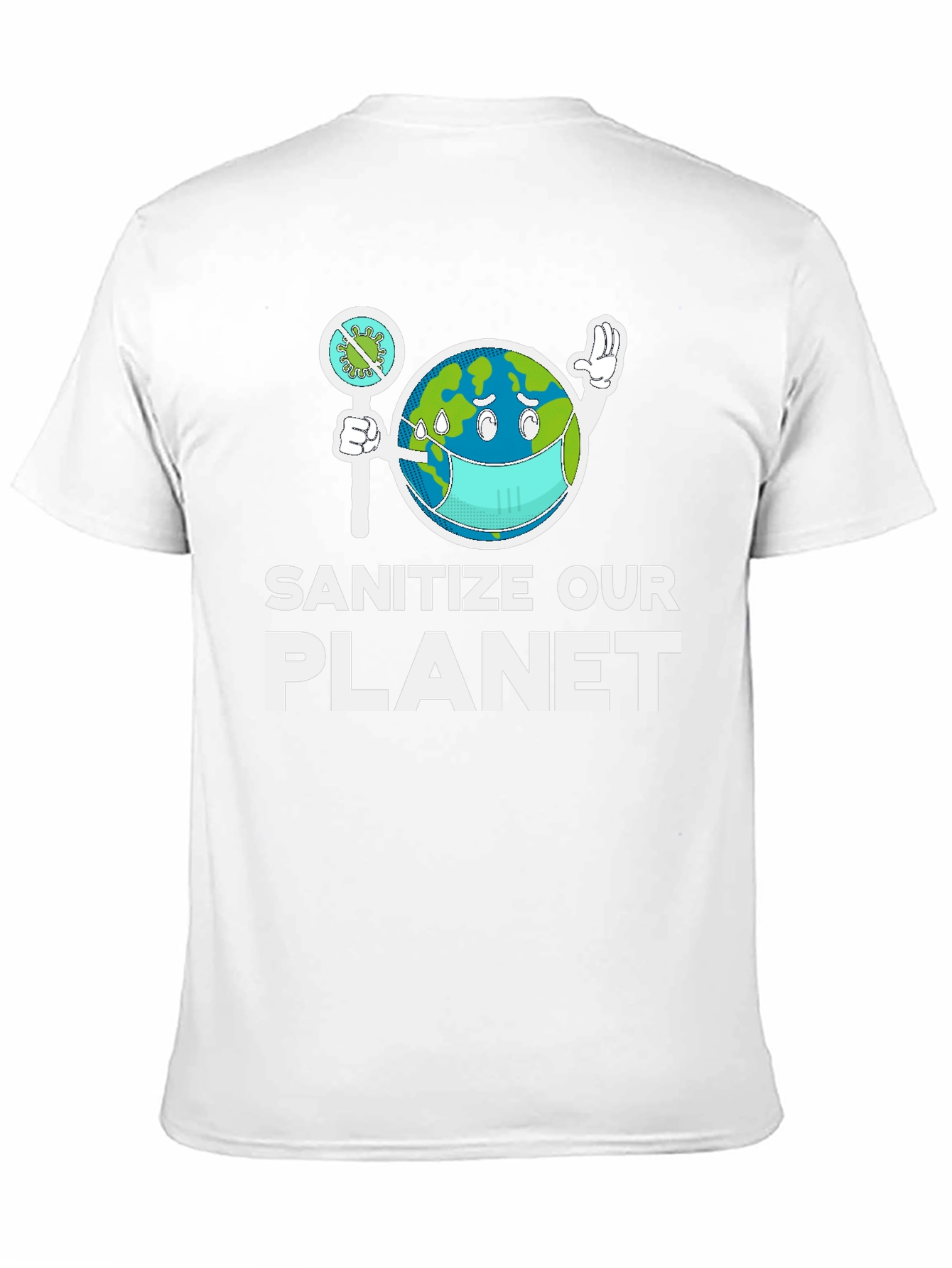Sanitize Our Planet Graphic T-Shirt