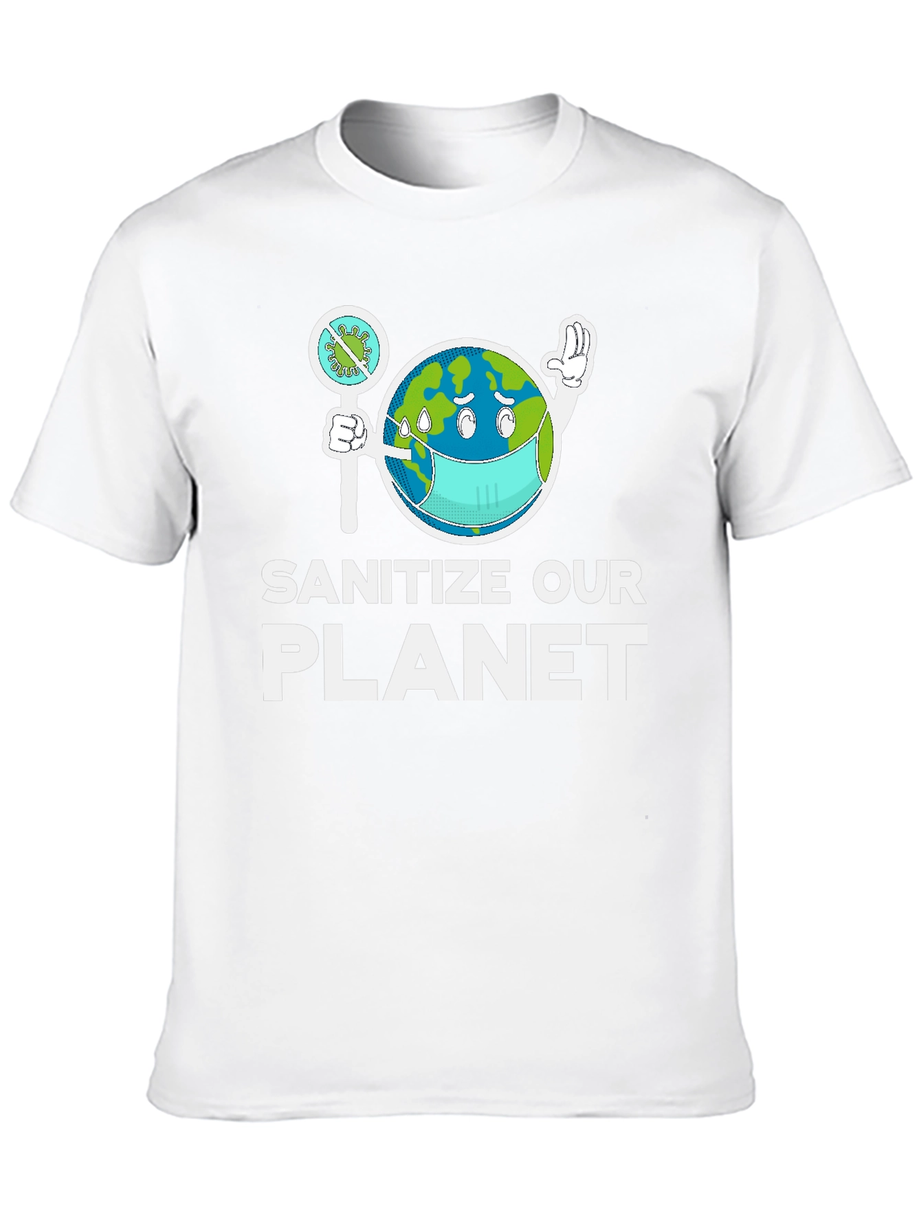 Sanitize Our Planet Graphic T-Shirt