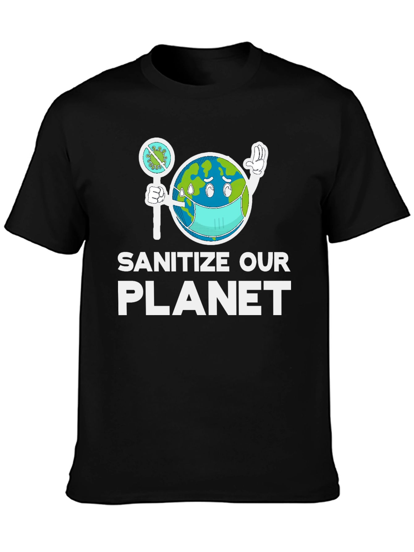 Sanitize Our Planet Graphic T-Shirt
