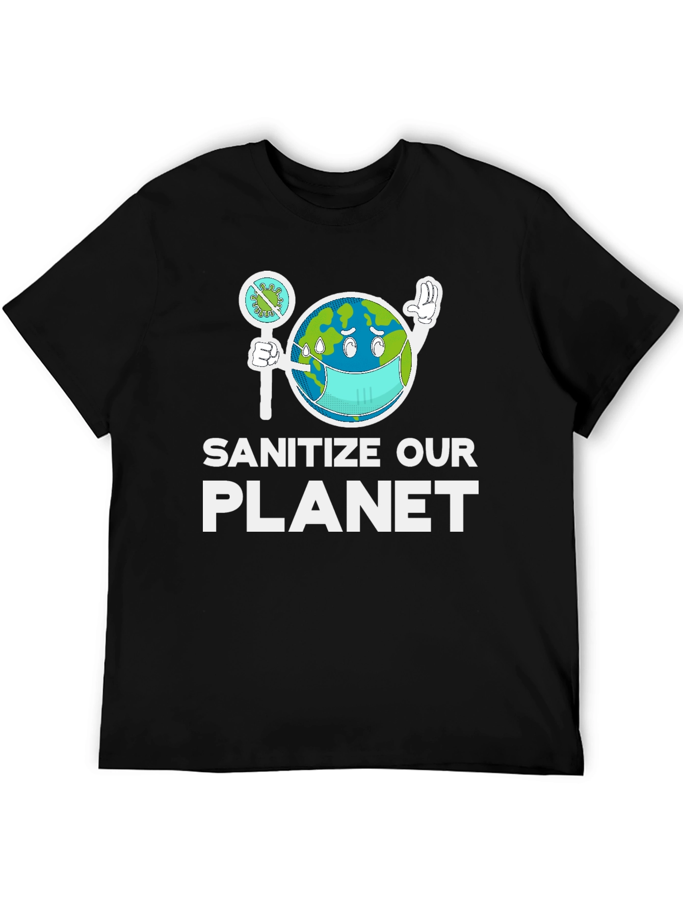 Sanitize Our Planet Graphic T-Shirt