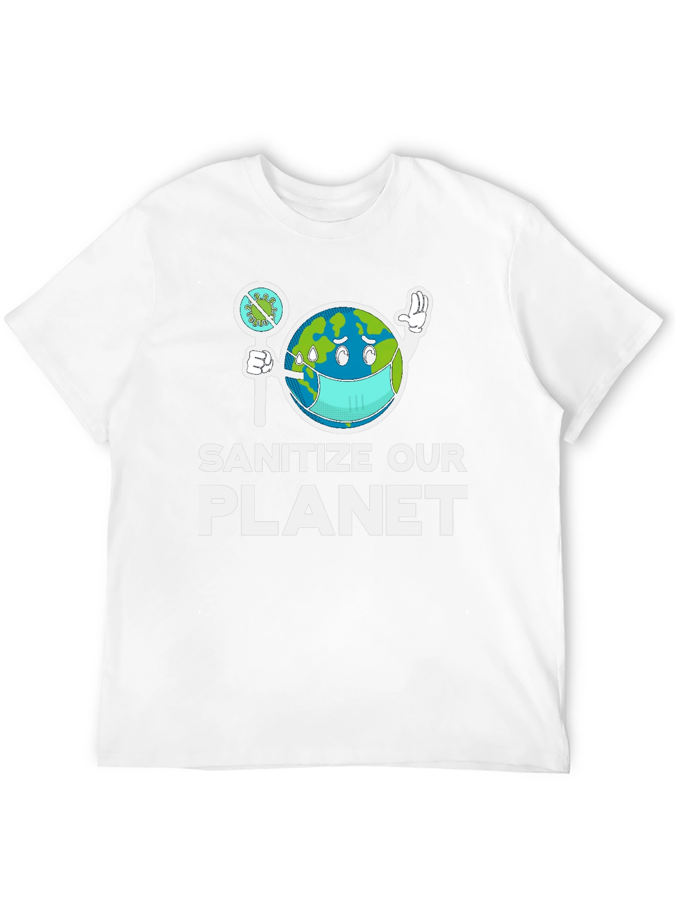 Sanitize Our Planet Graphic T-Shirt
