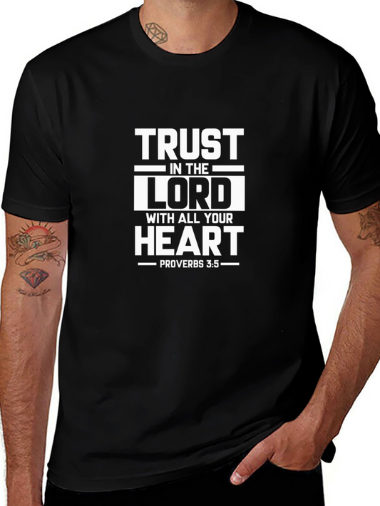 Trust in the Lord T-Shirt - Proverbs 3:5 - Christian Apparel