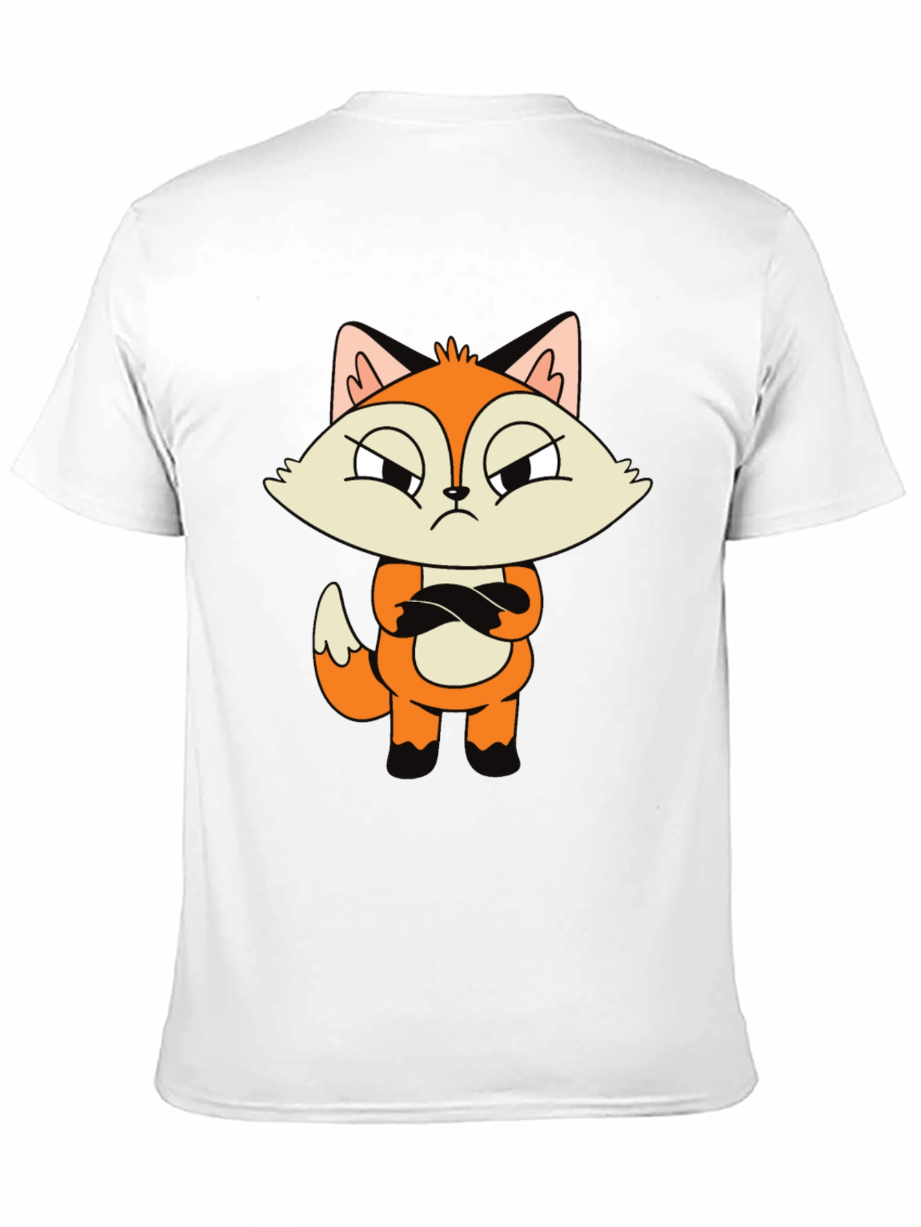 Grumpy Fox Graphic Tee - Cool Cartoon Design
