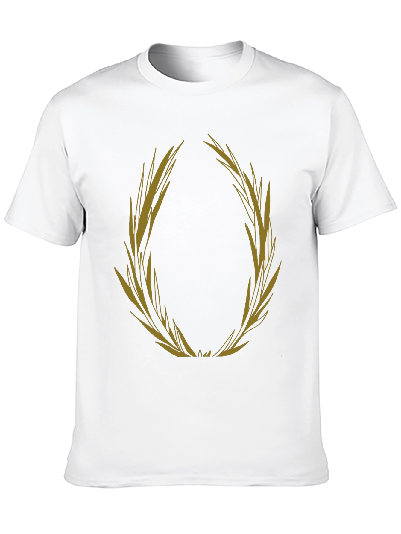Olive Branch Graphic Tee - Black Casual T-Shirt