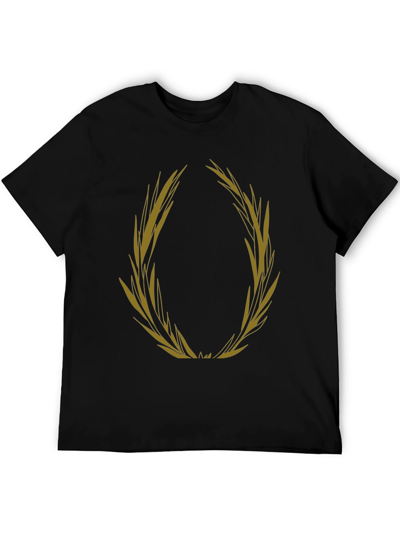 Olive Branch Graphic Tee - Black Casual T-Shirt