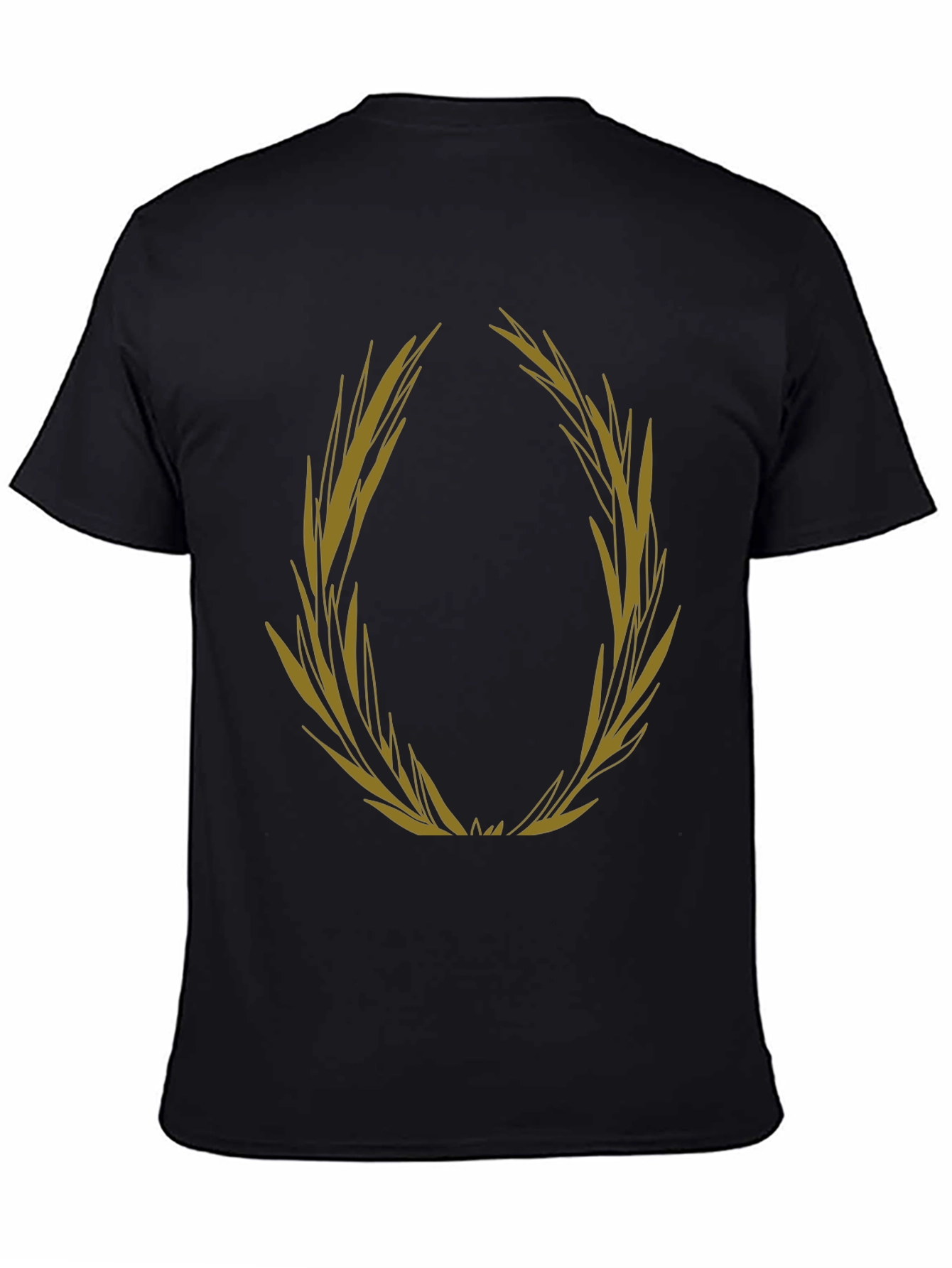 Olive Branch Graphic Tee - Black Casual T-Shirt