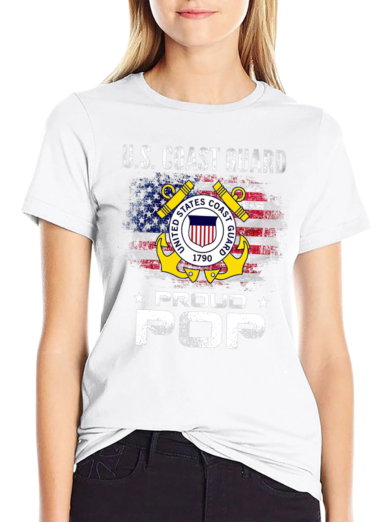U.S. Coast Guard Proud Pop T-Shirt