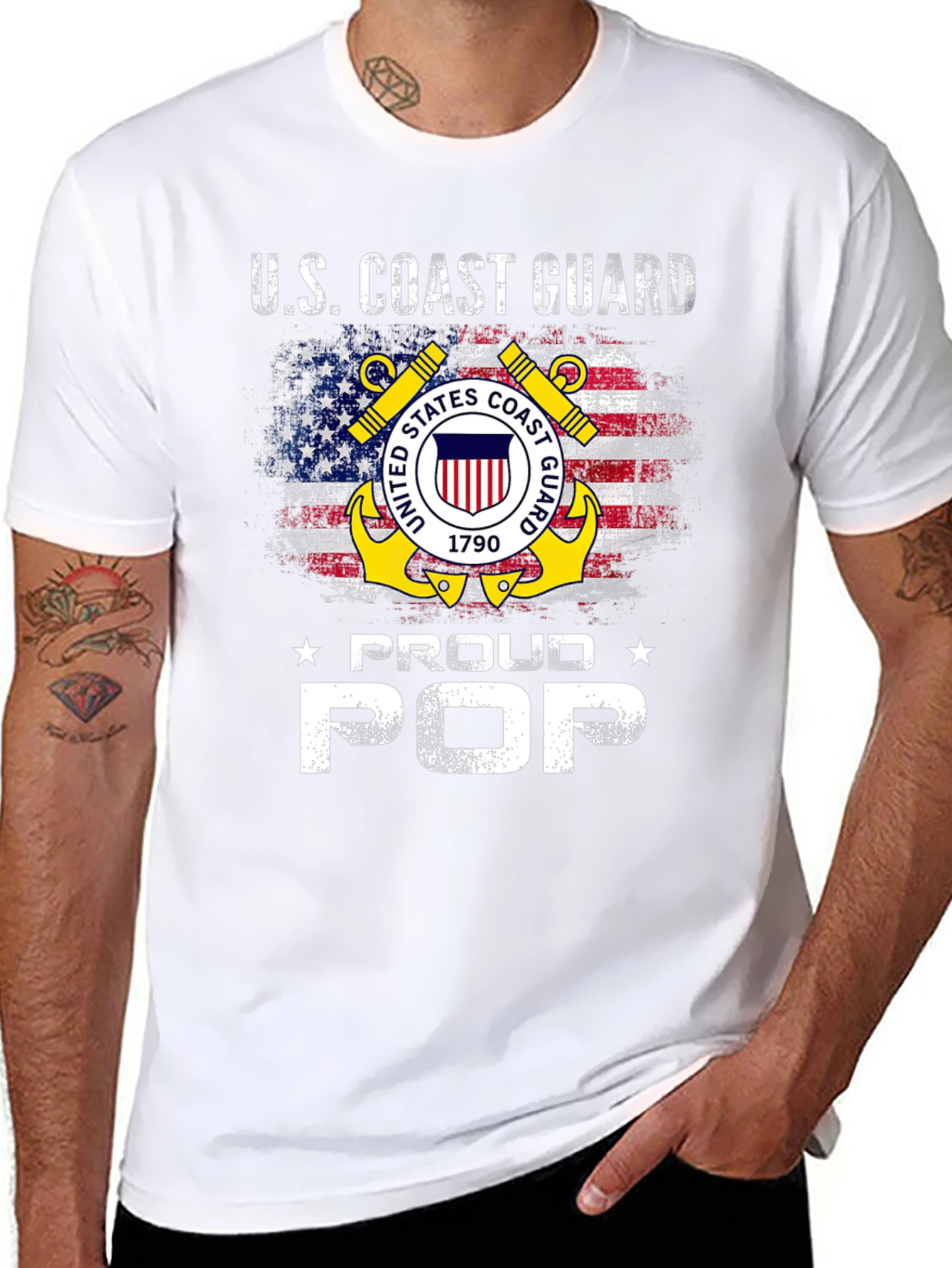 U.S. Coast Guard Proud Pop T-Shirt