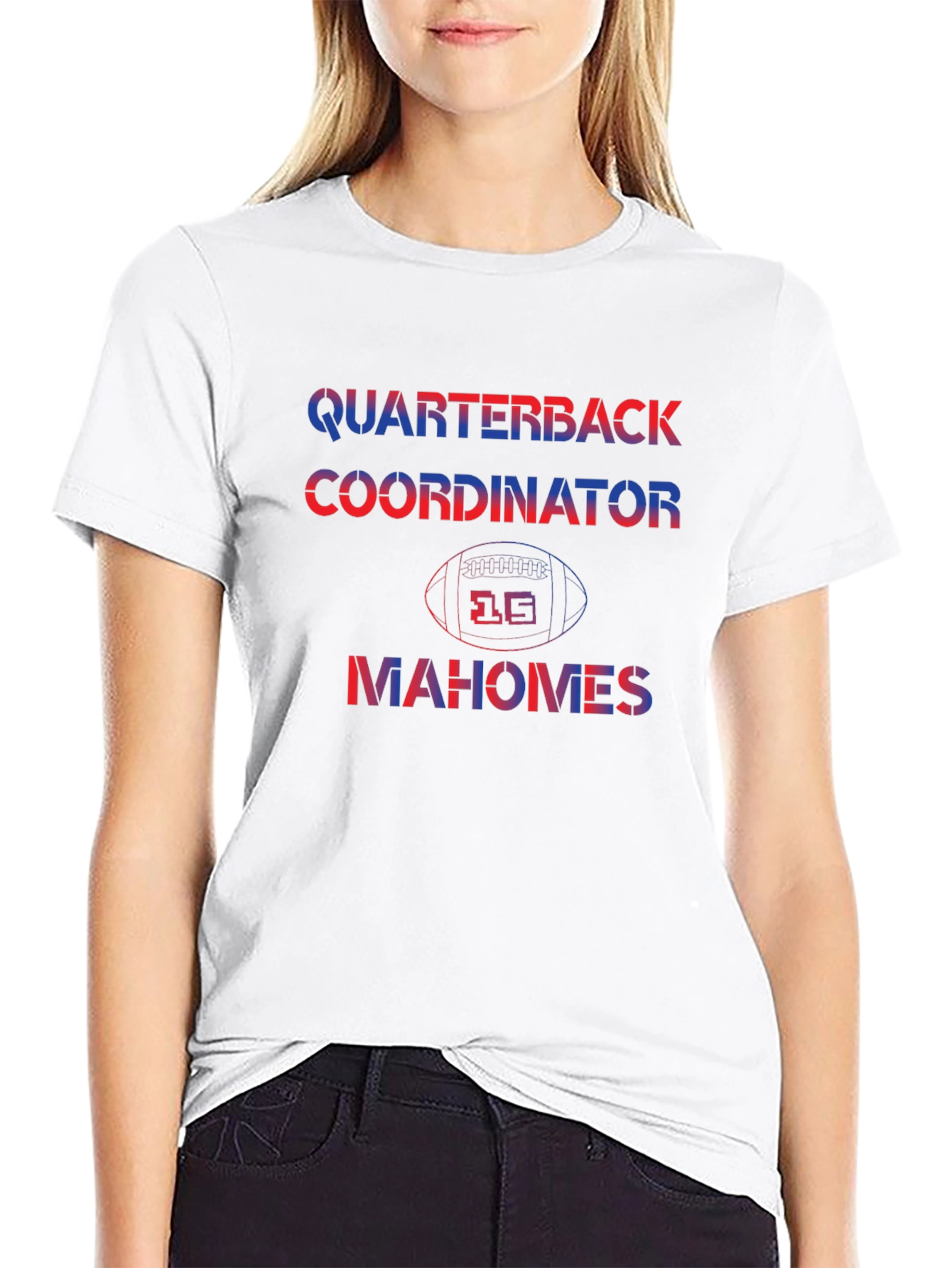 Quarterback Mahomes Football T-Shirt