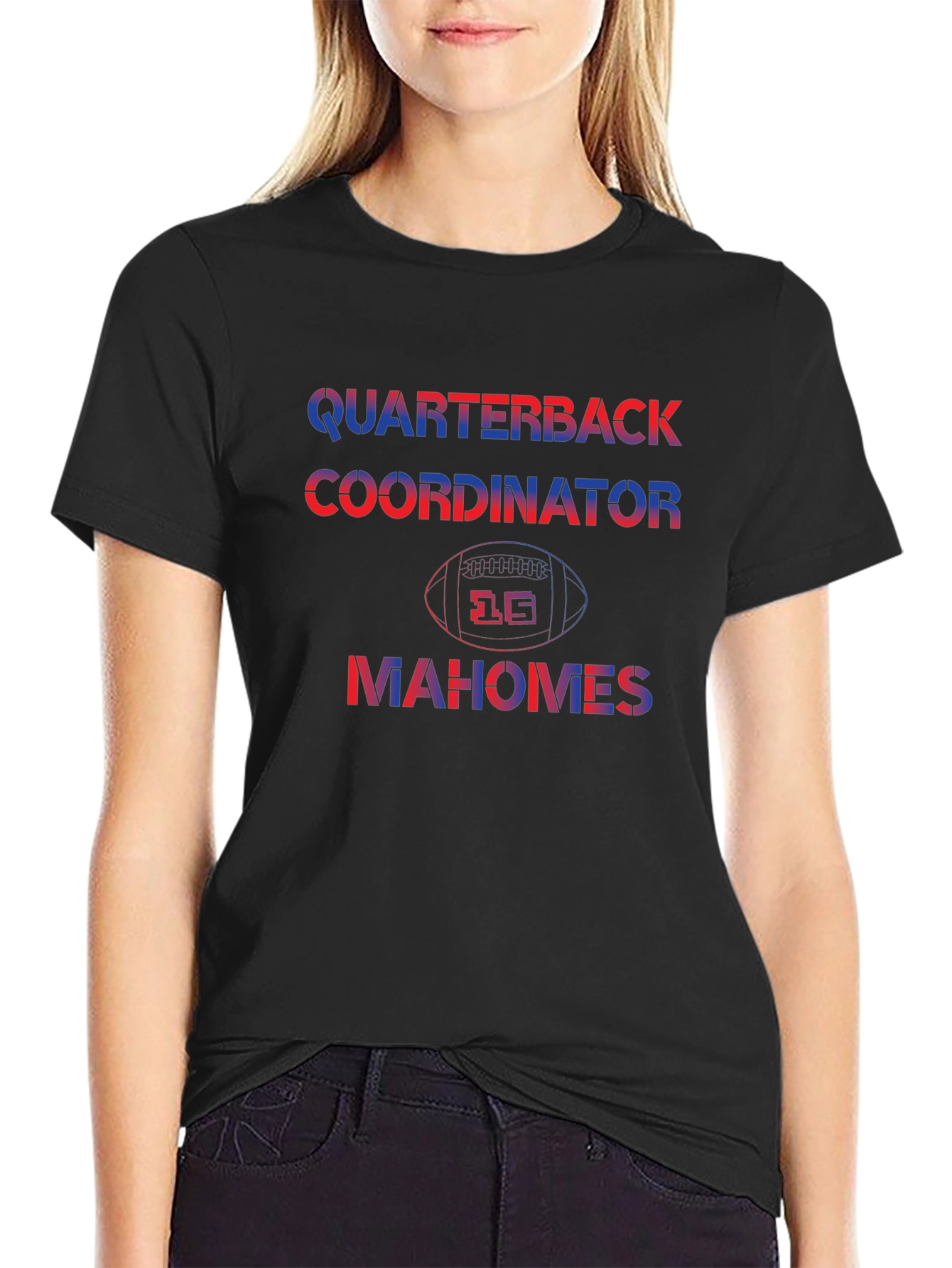 Quarterback Mahomes Football T-Shirt