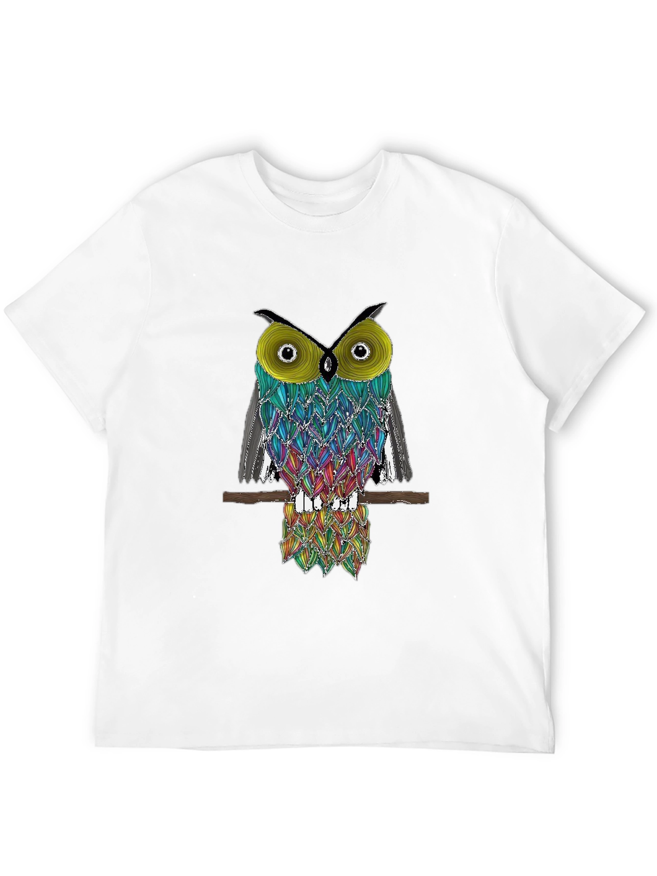 Cool Owl Graphic Tee - Black T-Shirt