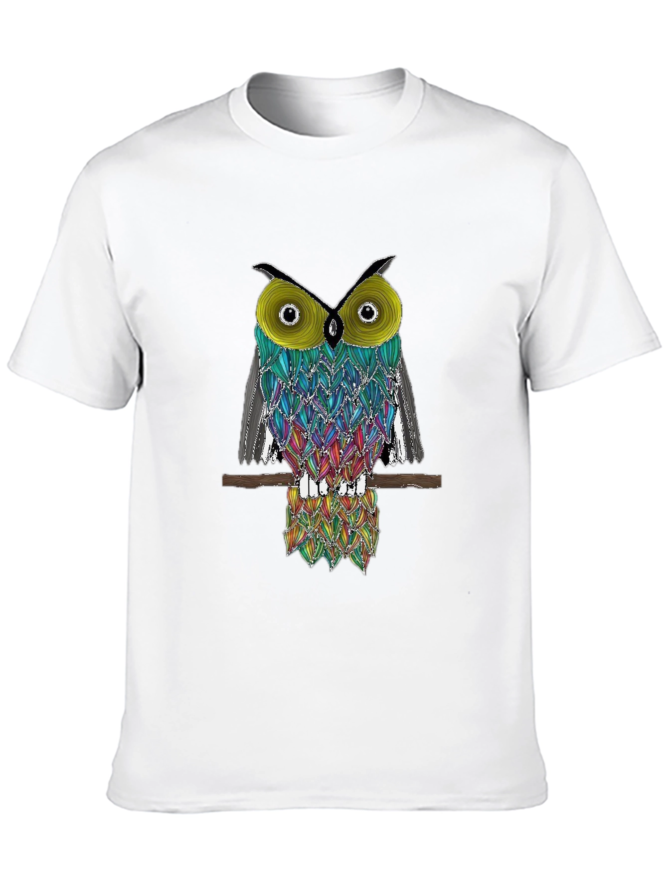 Cool Owl Graphic Tee - Black T-Shirt
