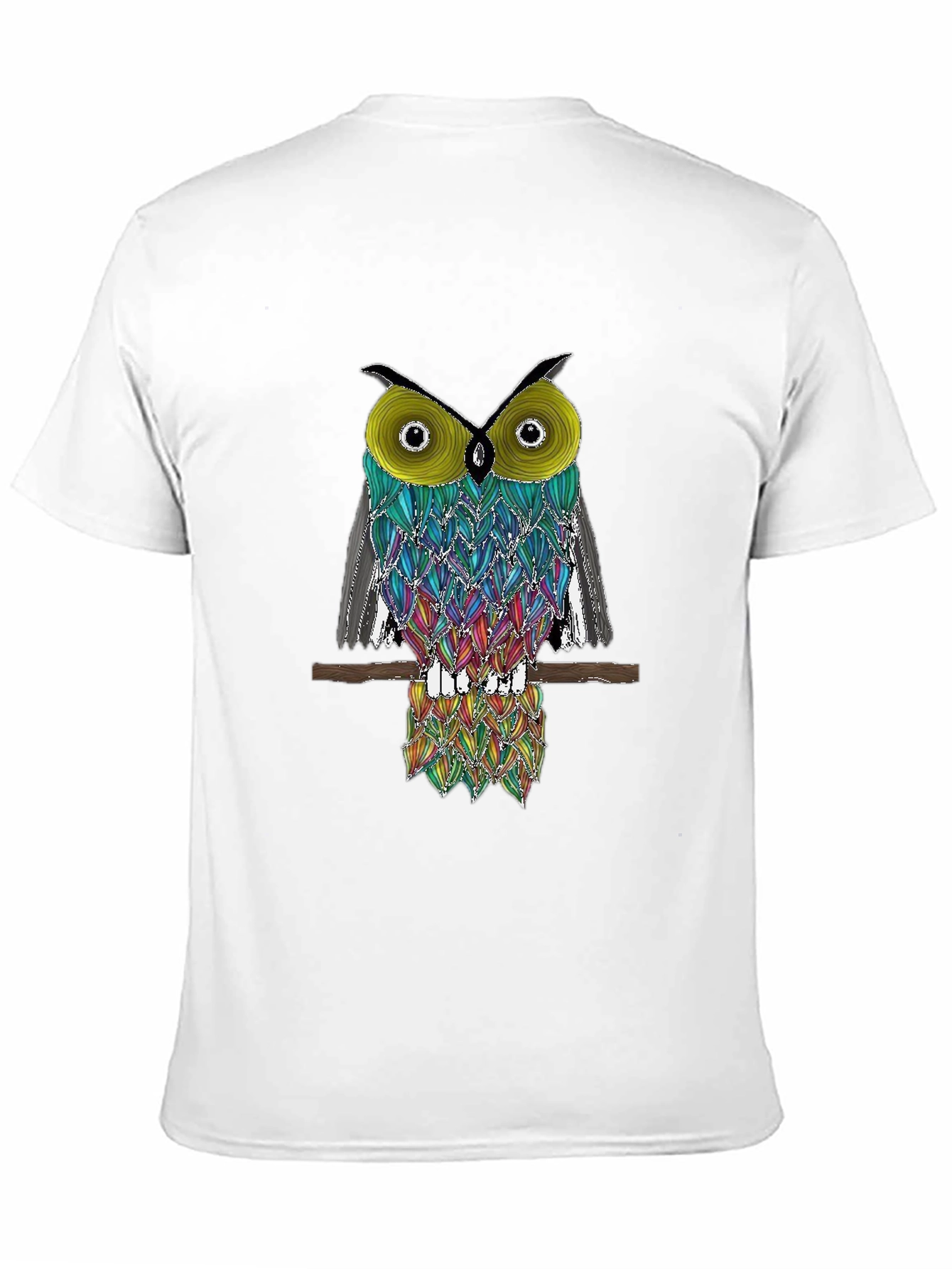 Cool Owl Graphic Tee - Black T-Shirt
