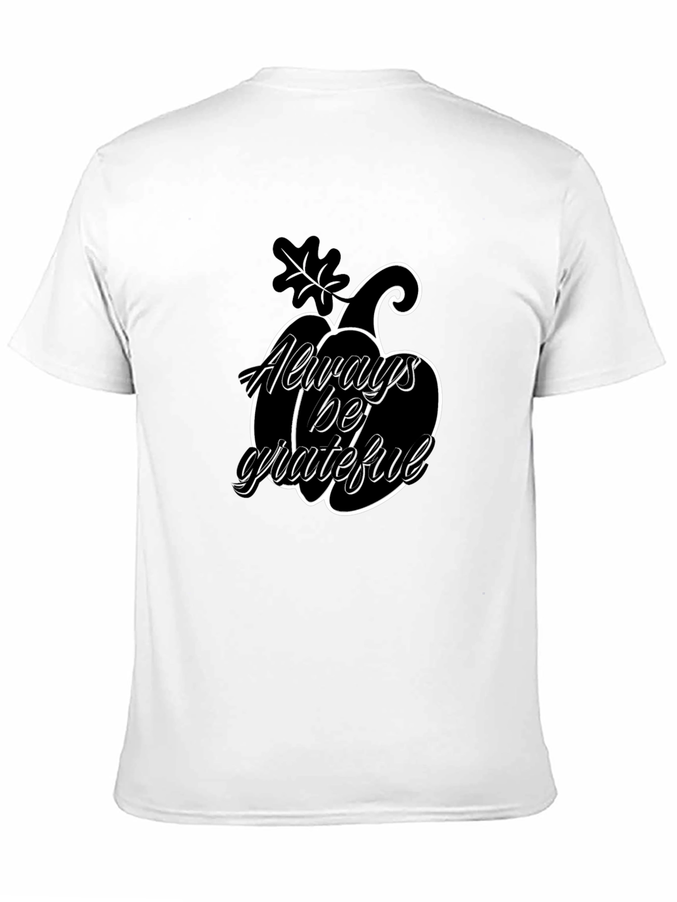 Always Be Grateful Pumpkin Graphic T-Shirt