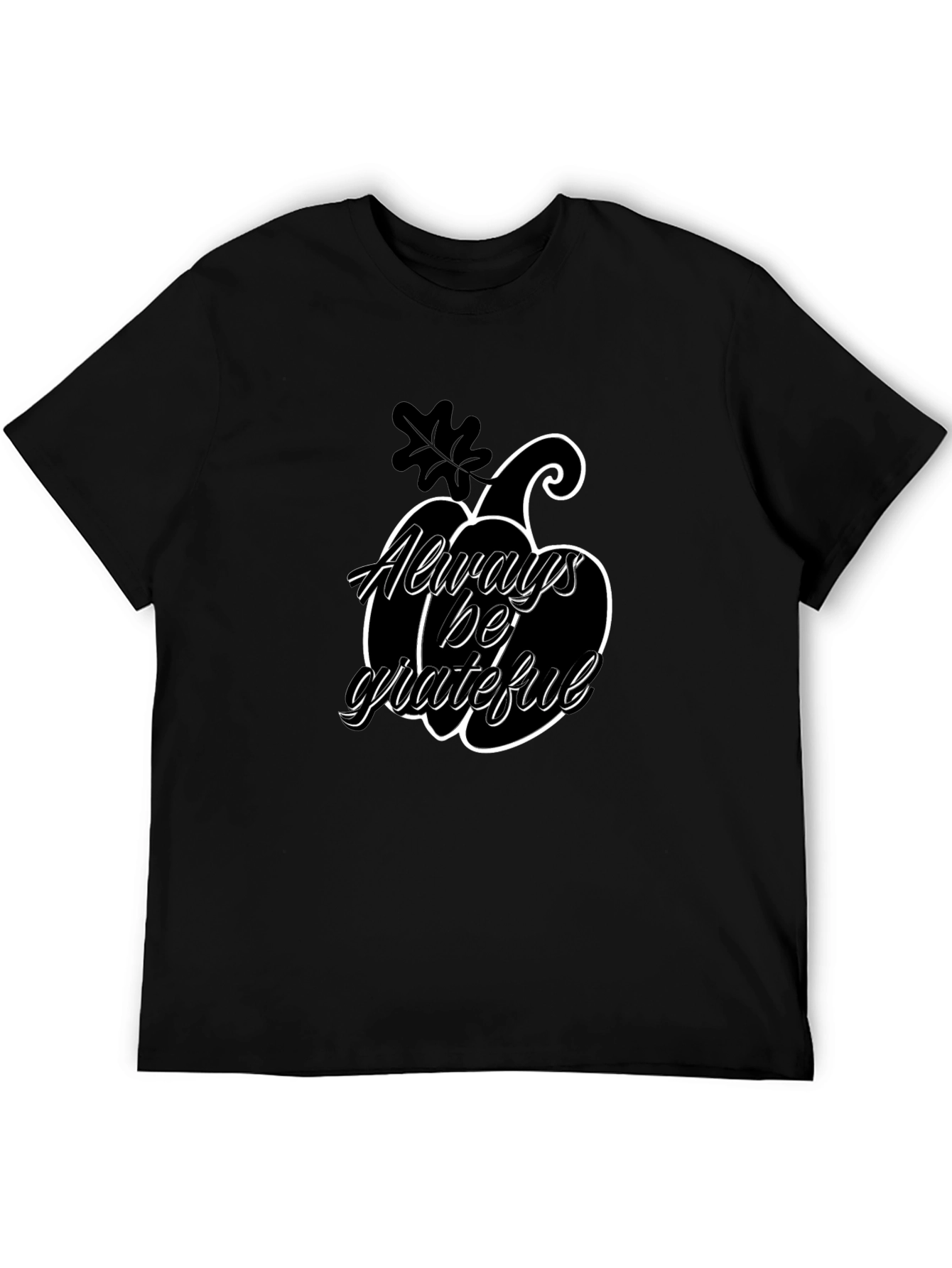 Always Be Grateful Pumpkin Graphic T-Shirt