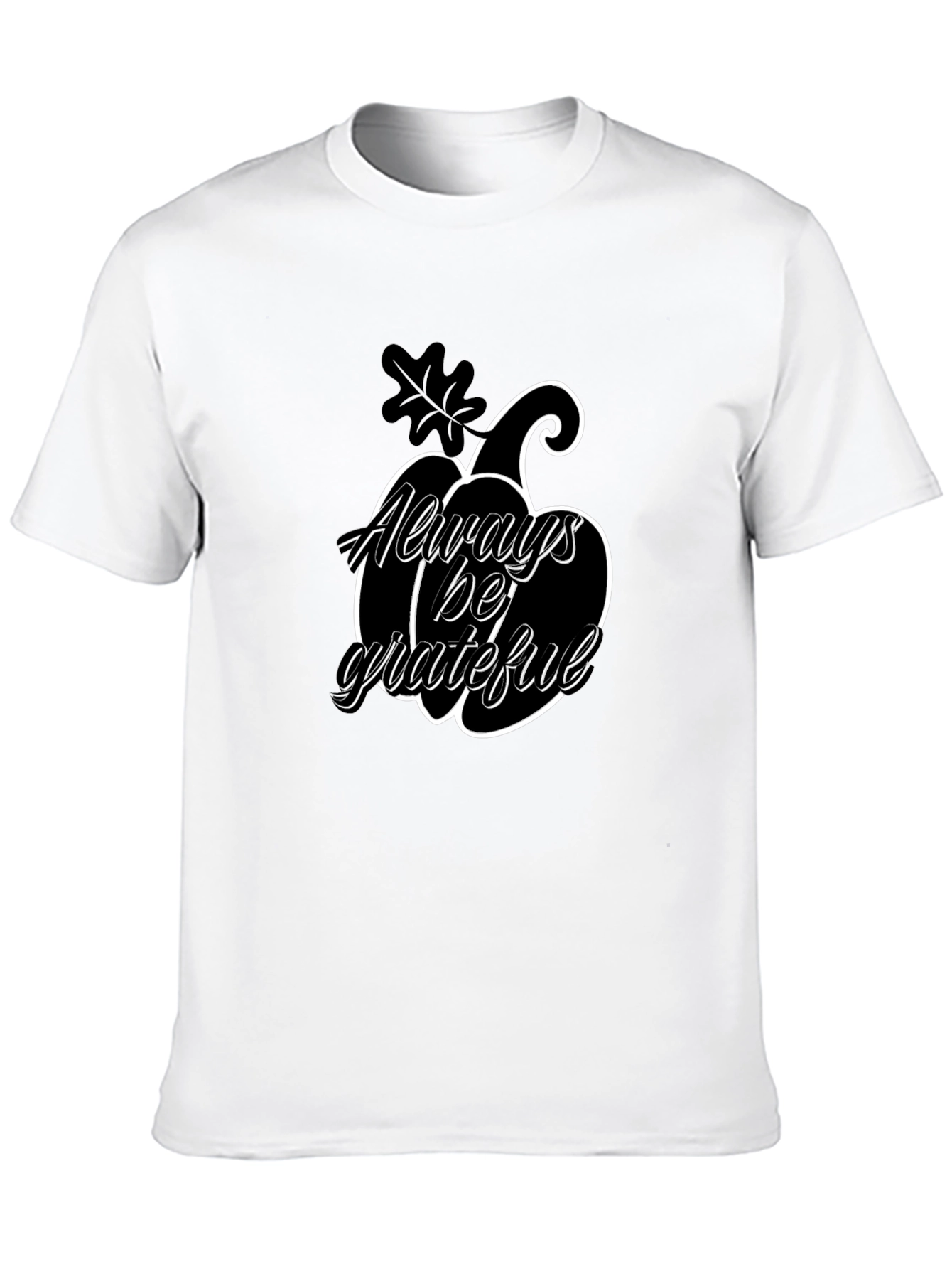 Always Be Grateful Pumpkin Graphic T-Shirt