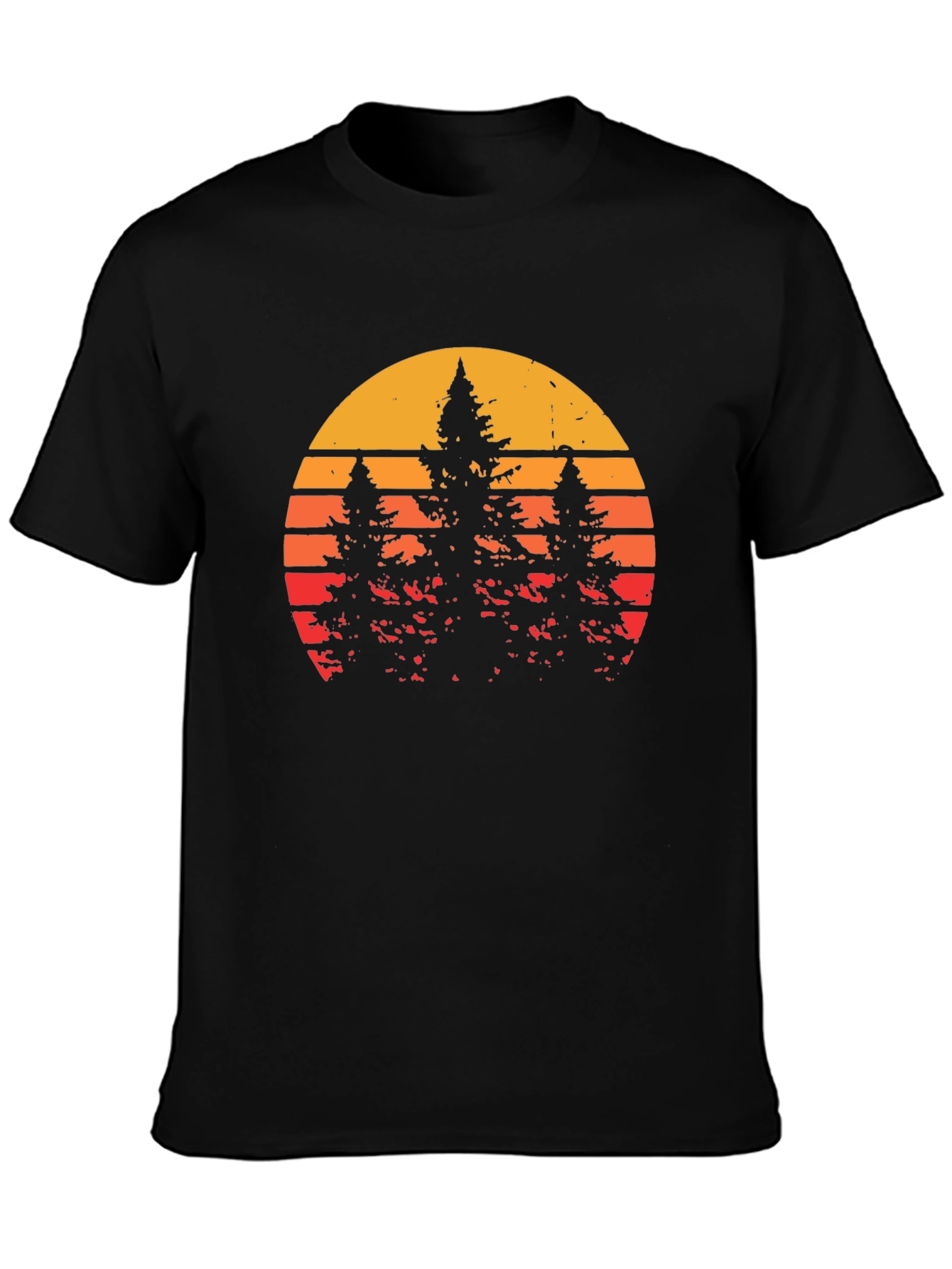 Retro Sunset Forest T-Shirt