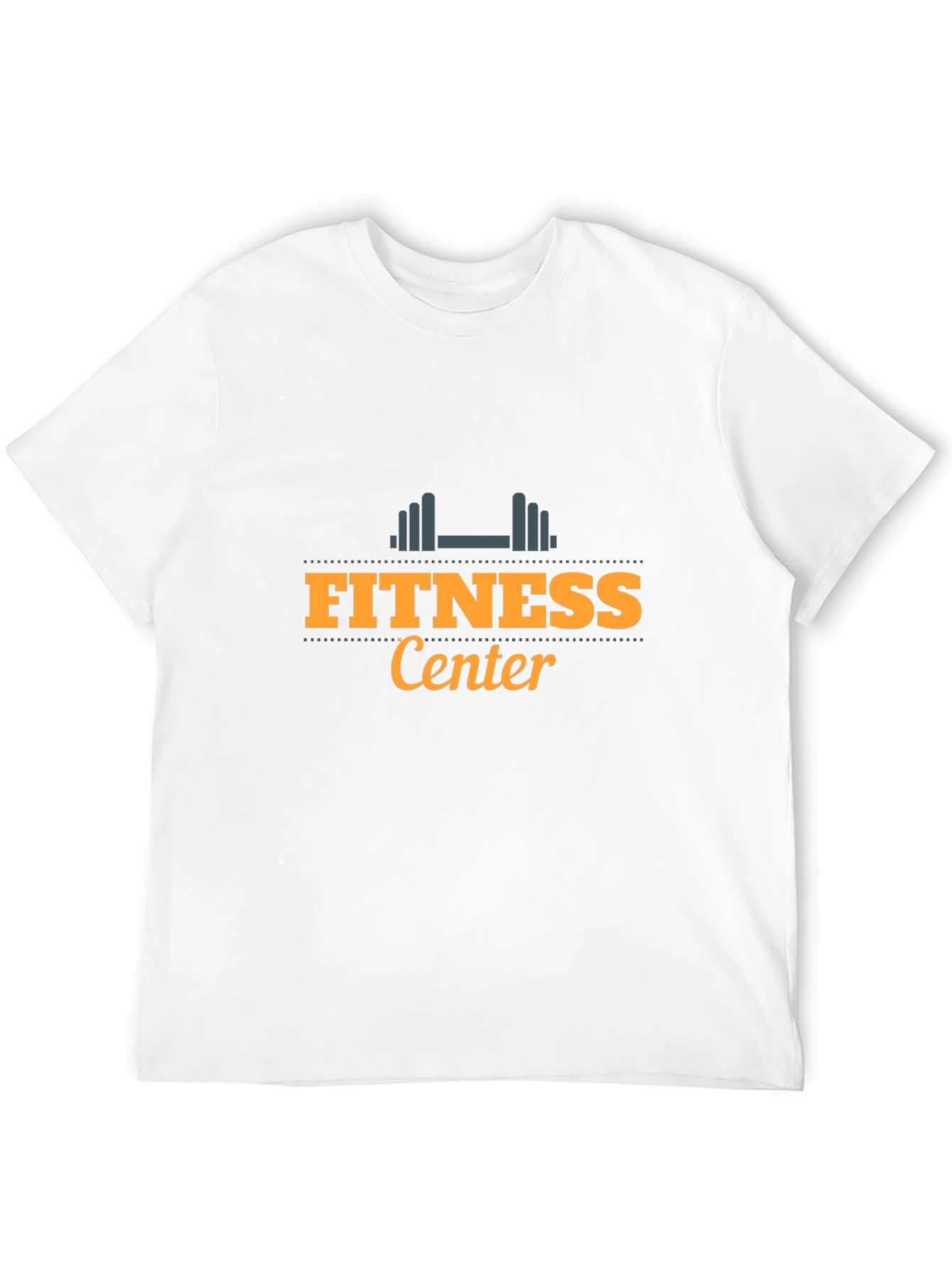 Fitness Center Graphic Tee - Black Cotton T-Shirt