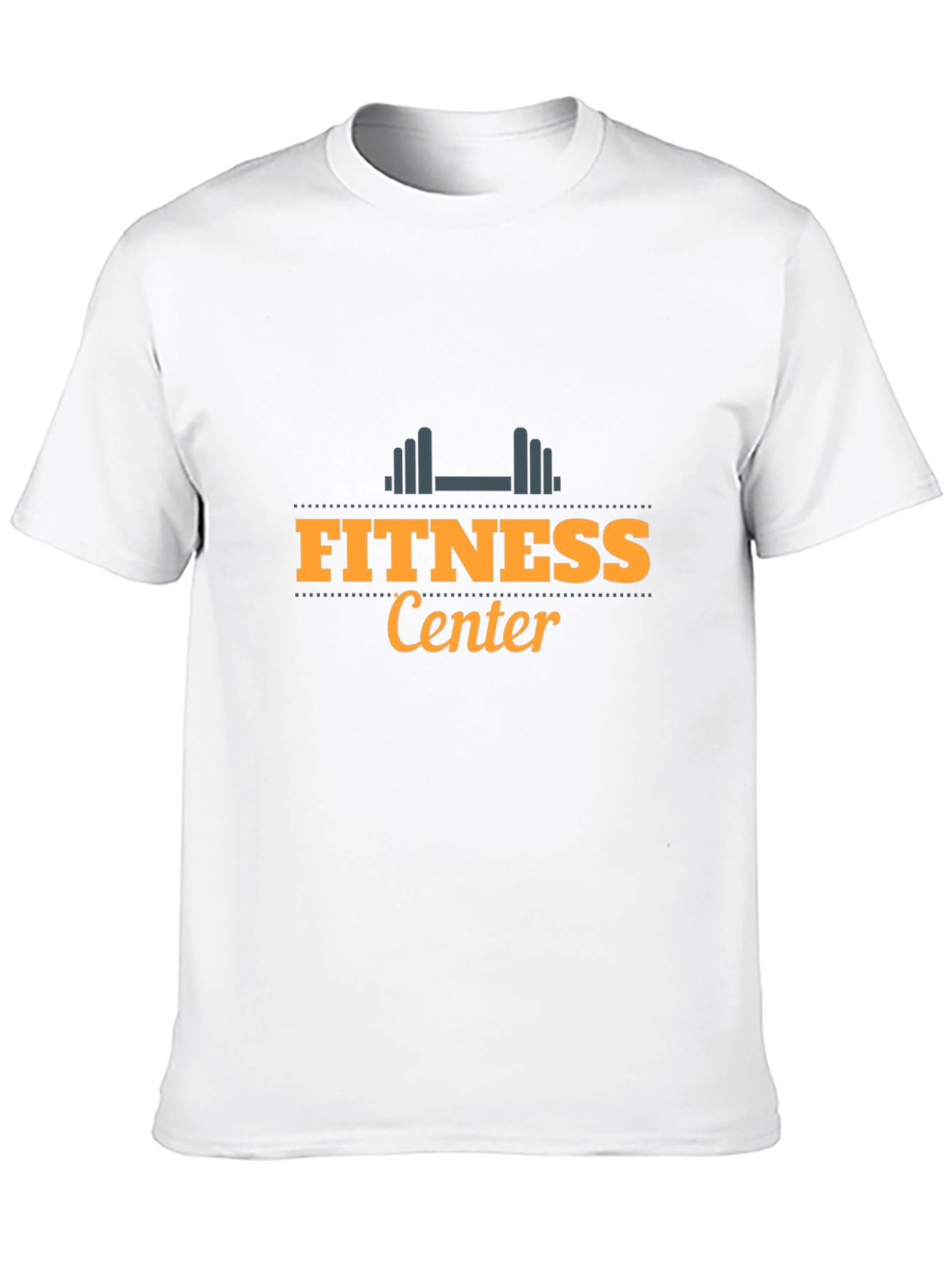 Fitness Center Graphic Tee - Black Cotton T-Shirt