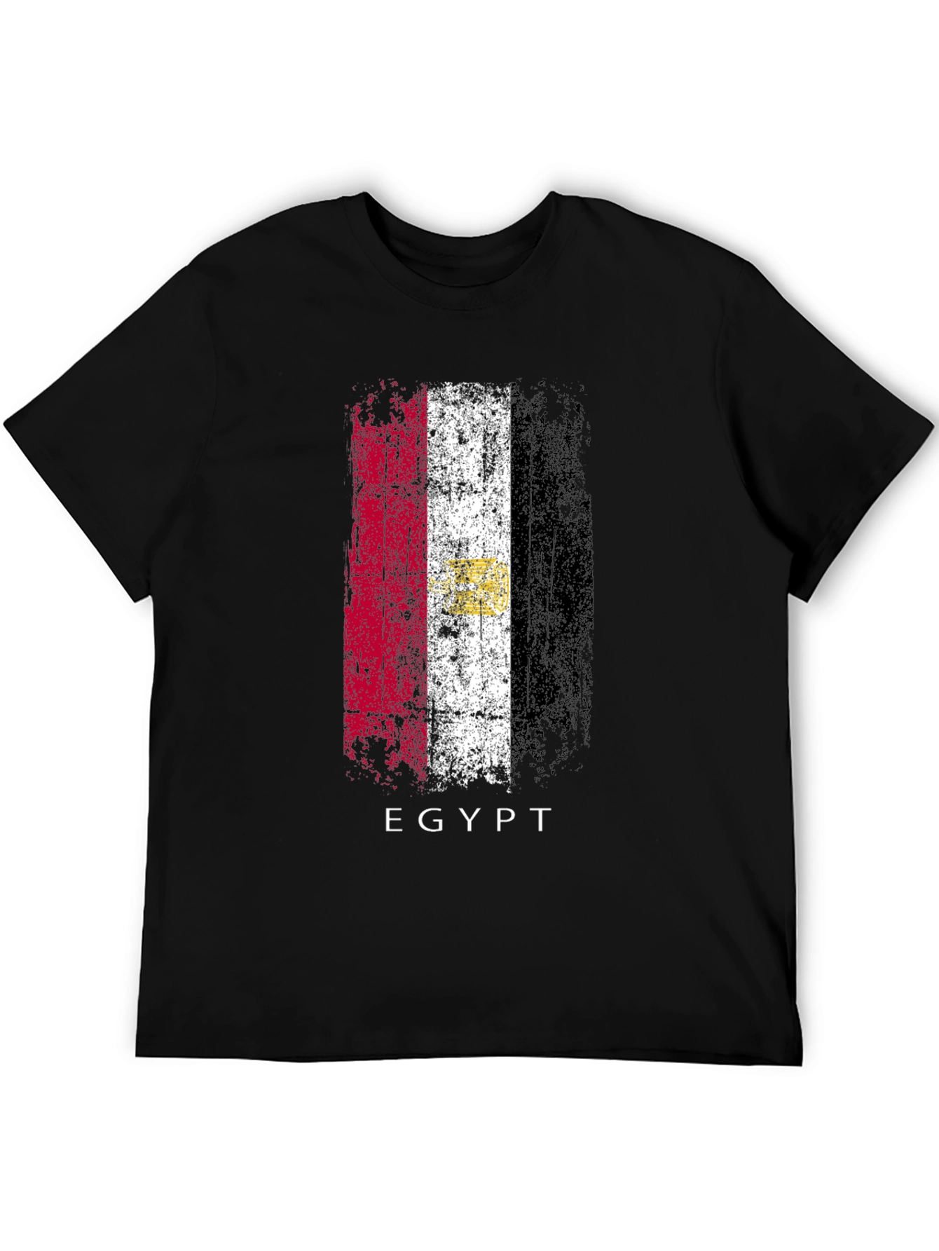 Egypt Flag Graphic T-Shirt - Mens Black Tee