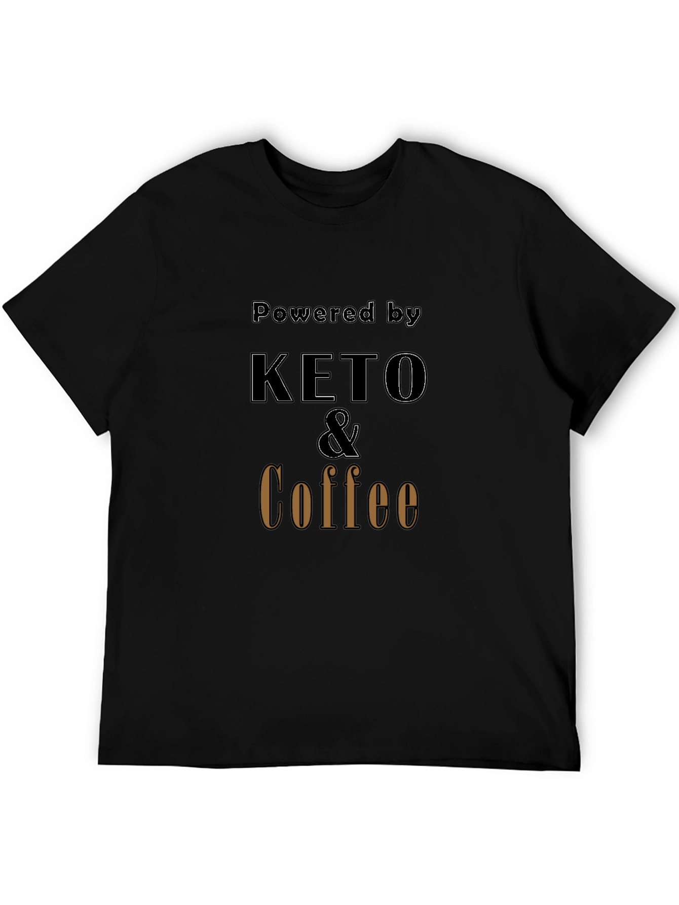 Keto & Coffee Powered T-Shirt - Black