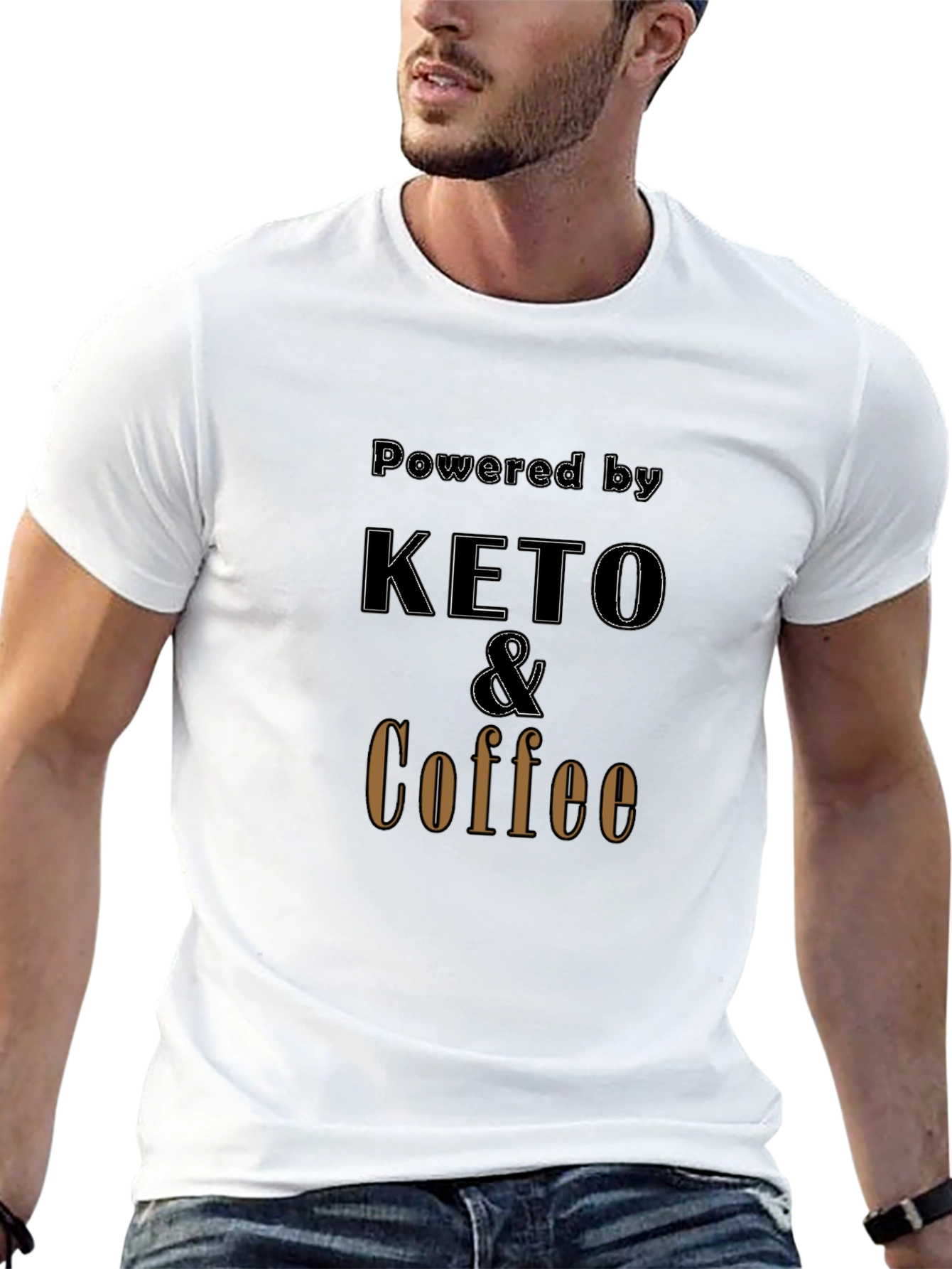 Keto & Coffee Powered T-Shirt - Black