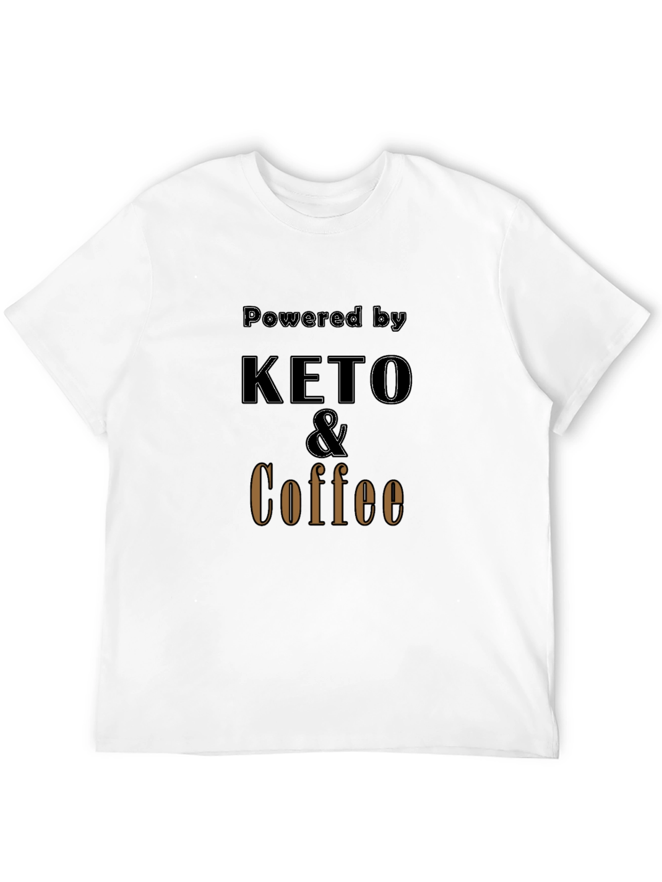 Keto & Coffee Powered T-Shirt - Black