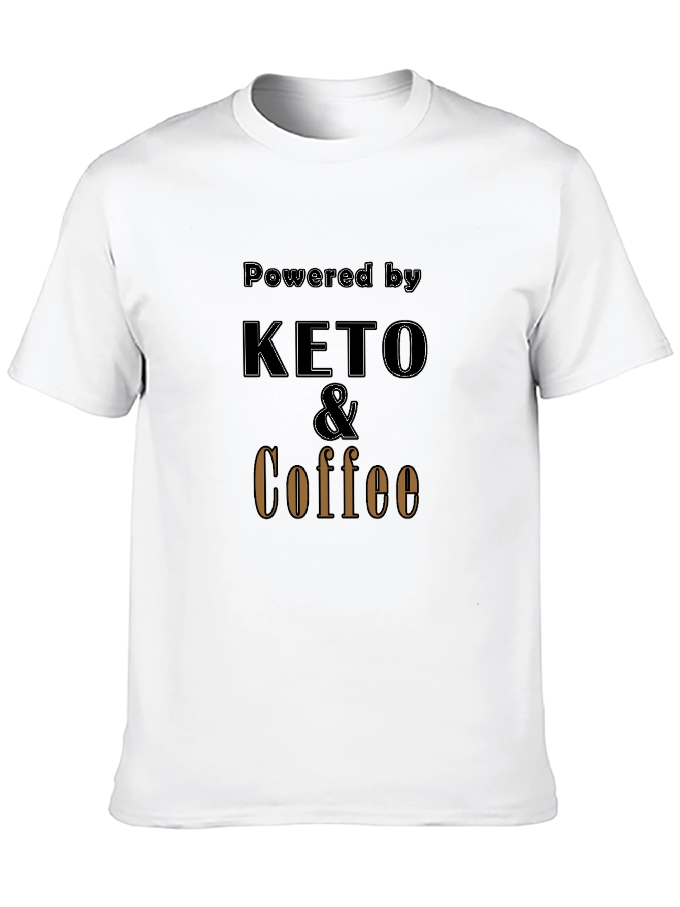 Keto & Coffee Powered T-Shirt - Black