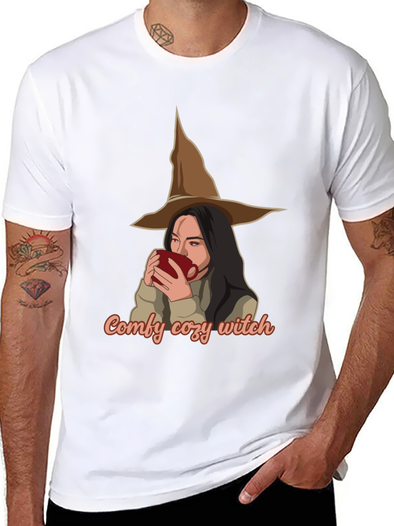 Comfy Cozy Witch T-Shirt - Halloween Ready