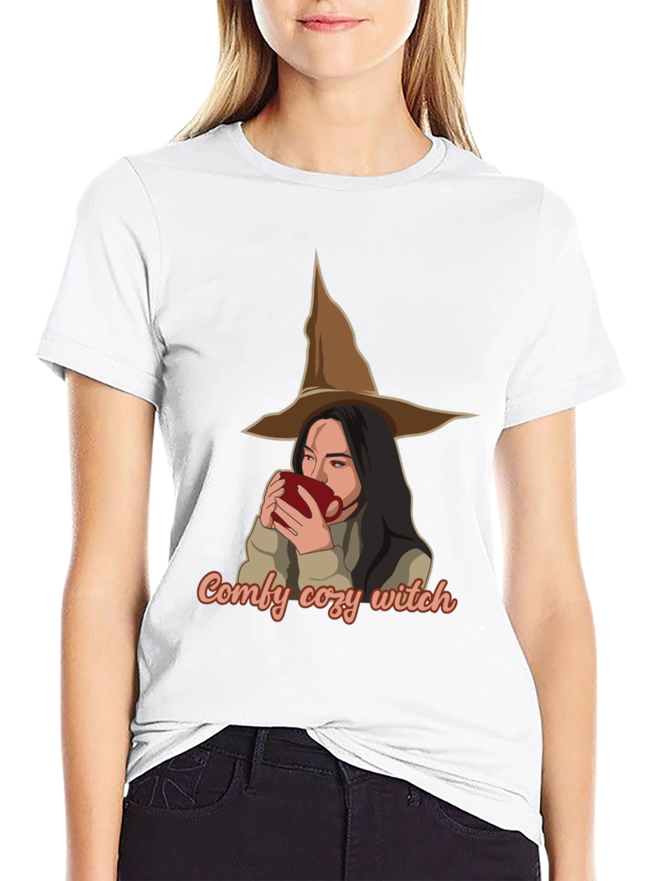 Comfy Cozy Witch T-Shirt - Halloween Ready